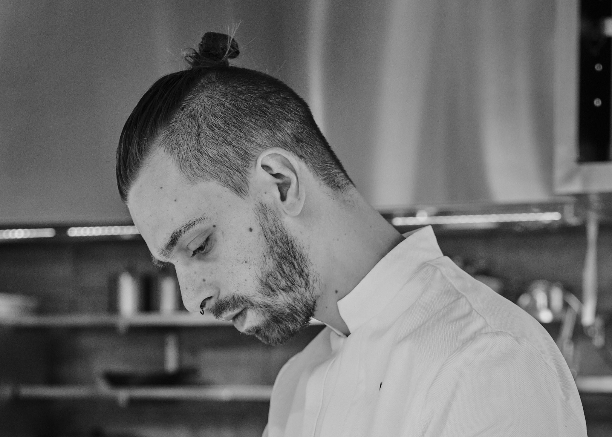 Delphine-Constantini-restaurant-chef-noir-et-blanc-maxime-bouttier-portrait