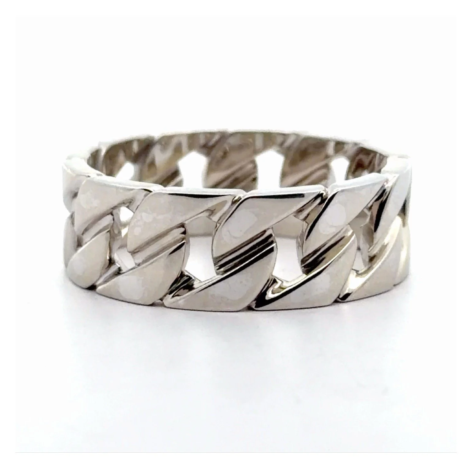 10k White Gold Miami Cuban