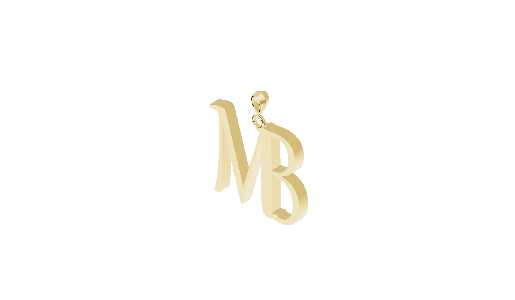 10k Initial Pendants