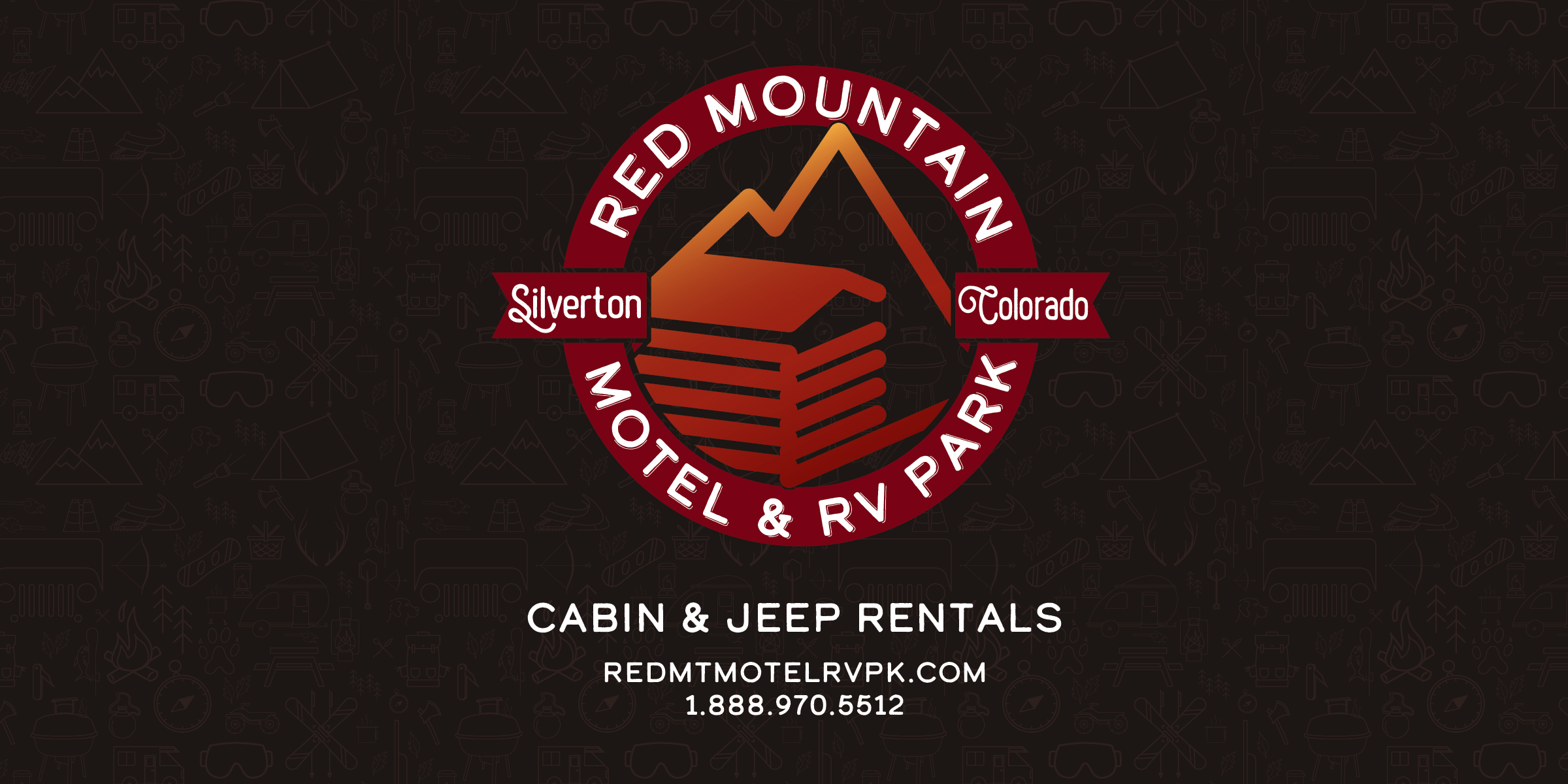 Brand Identity, Signage Graphic Design, family owned business, outdoors, campground, cabin jeep rentals