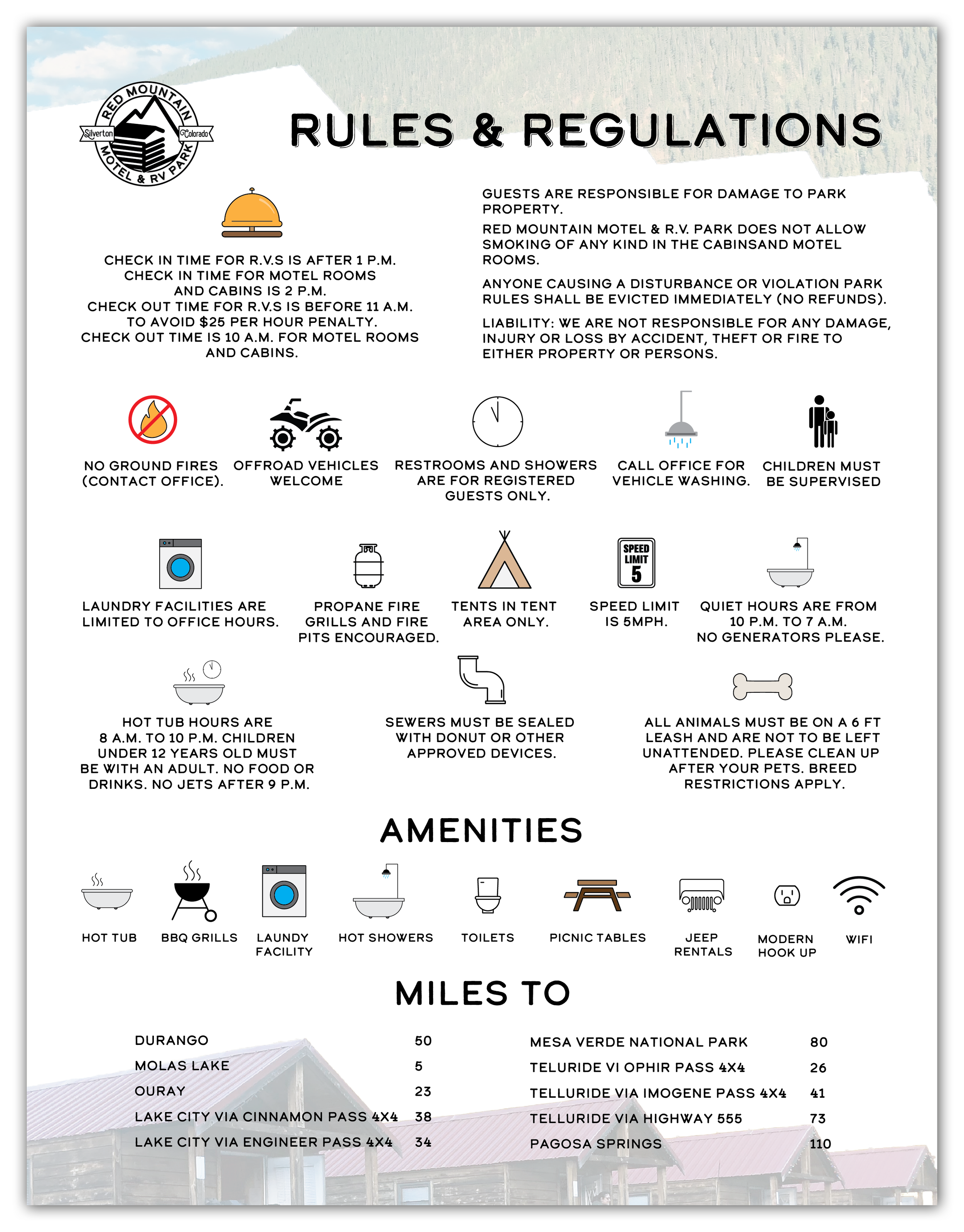 Brand Identity, Print Graphic Design, family owned business, outdoors, campground, whitepaper infographic pdf layout design