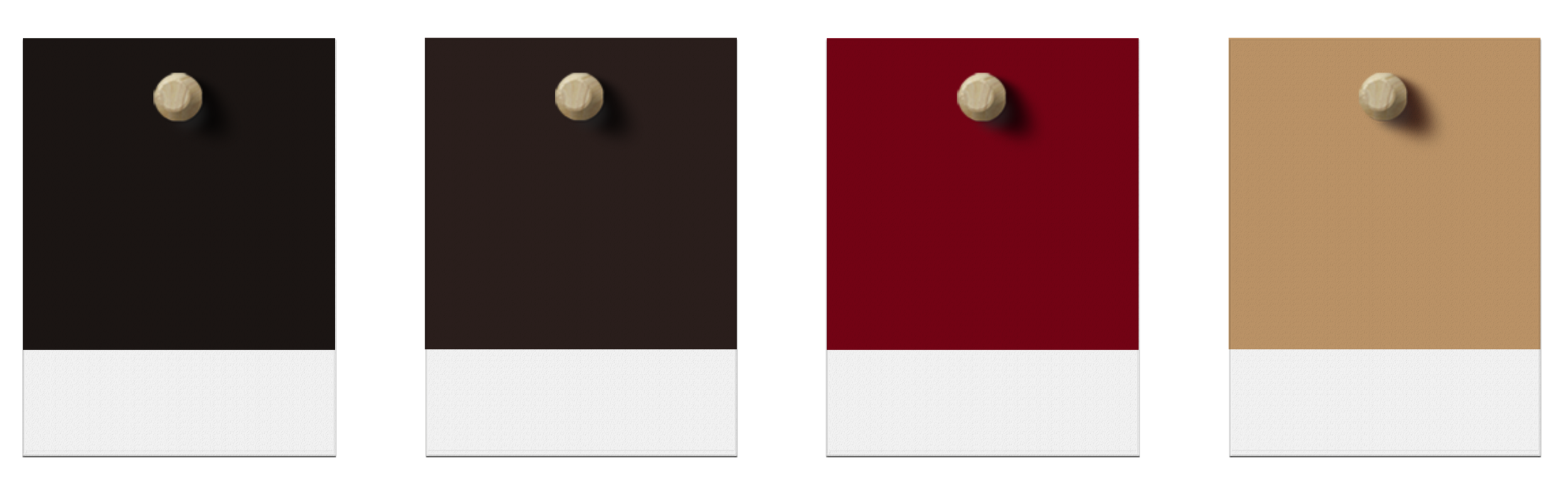 Brand identity graphic design color palette red brown tan modern