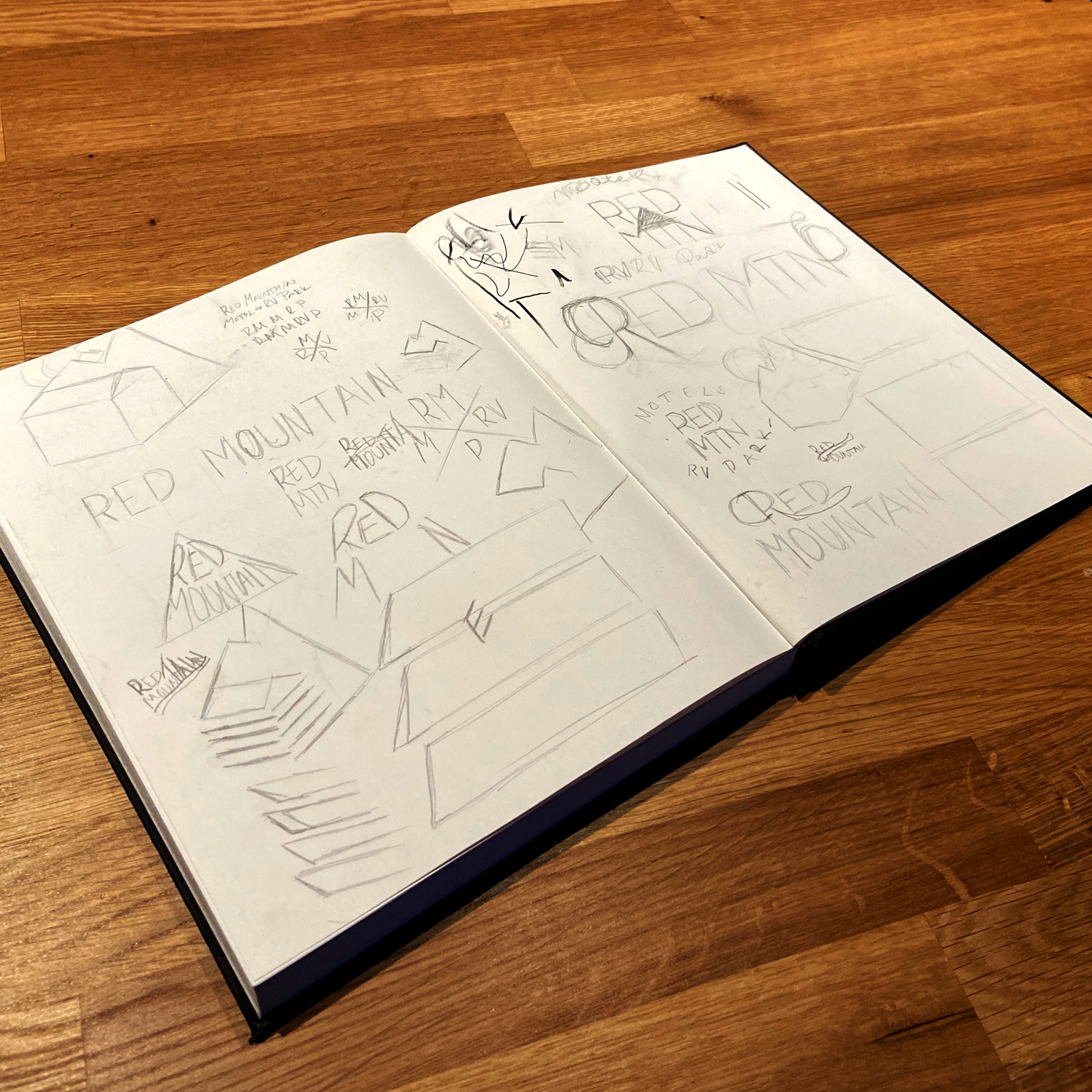 logo brand identity sketches discovery