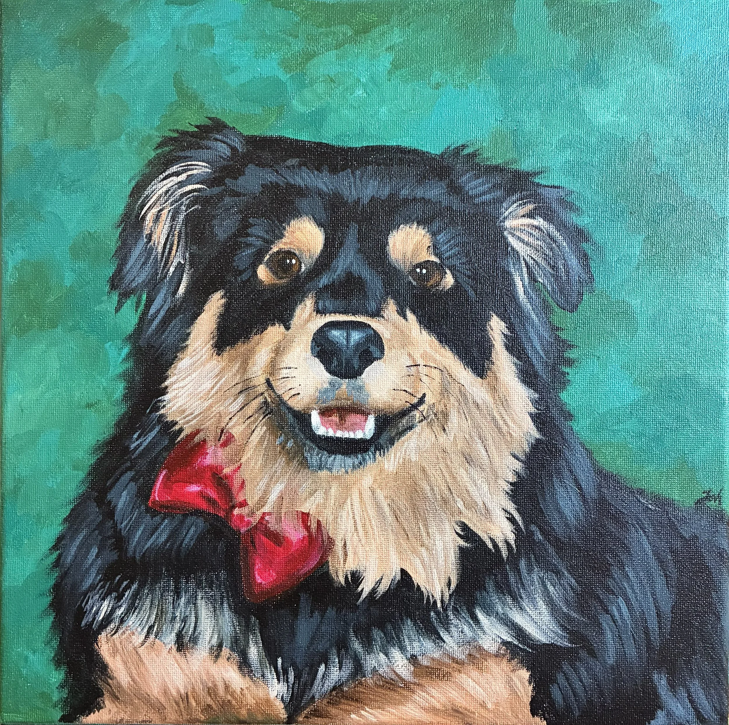 "Marley" 12x12 Acrylic on canvas