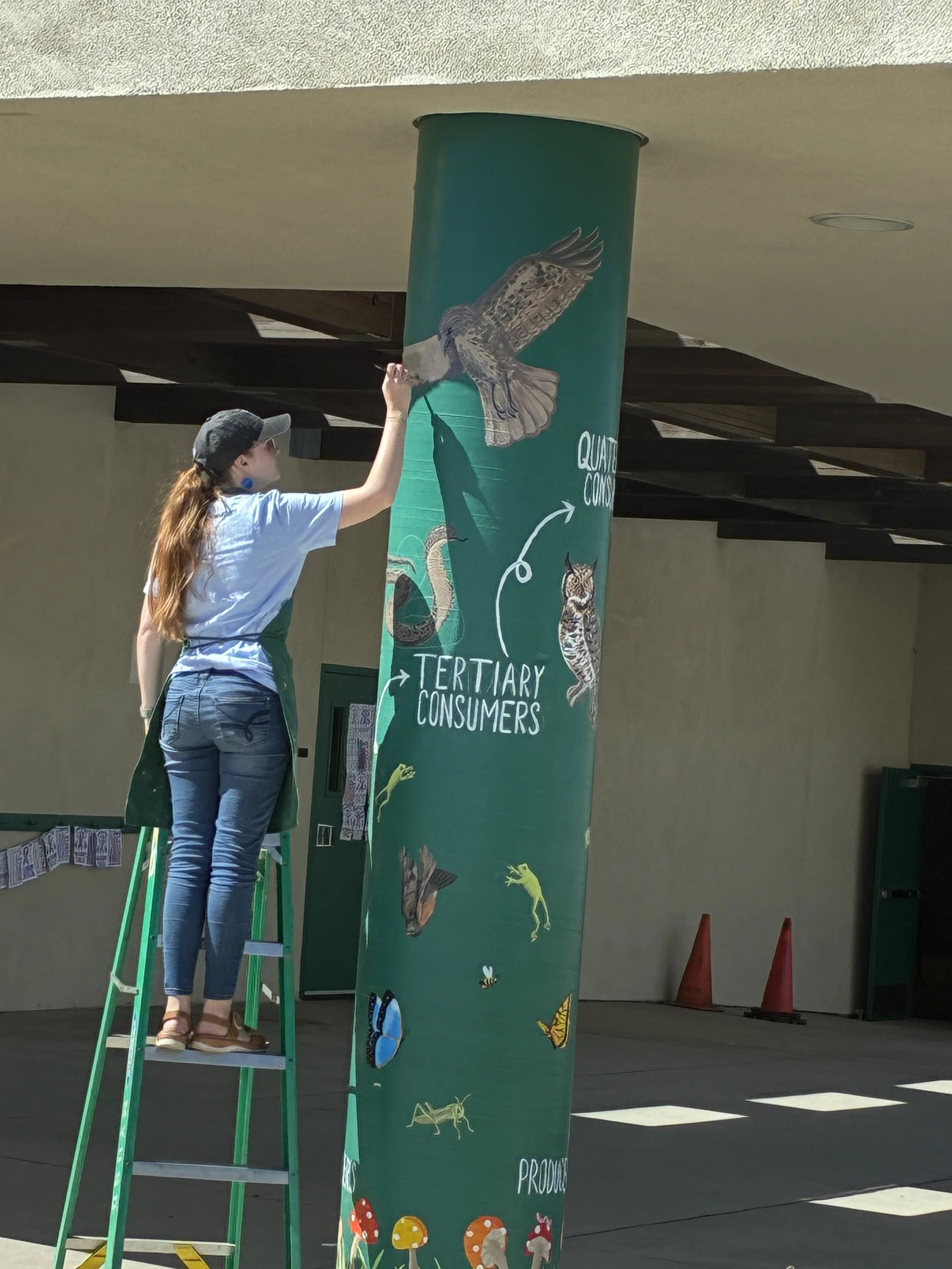 Food Chain Pole Mural