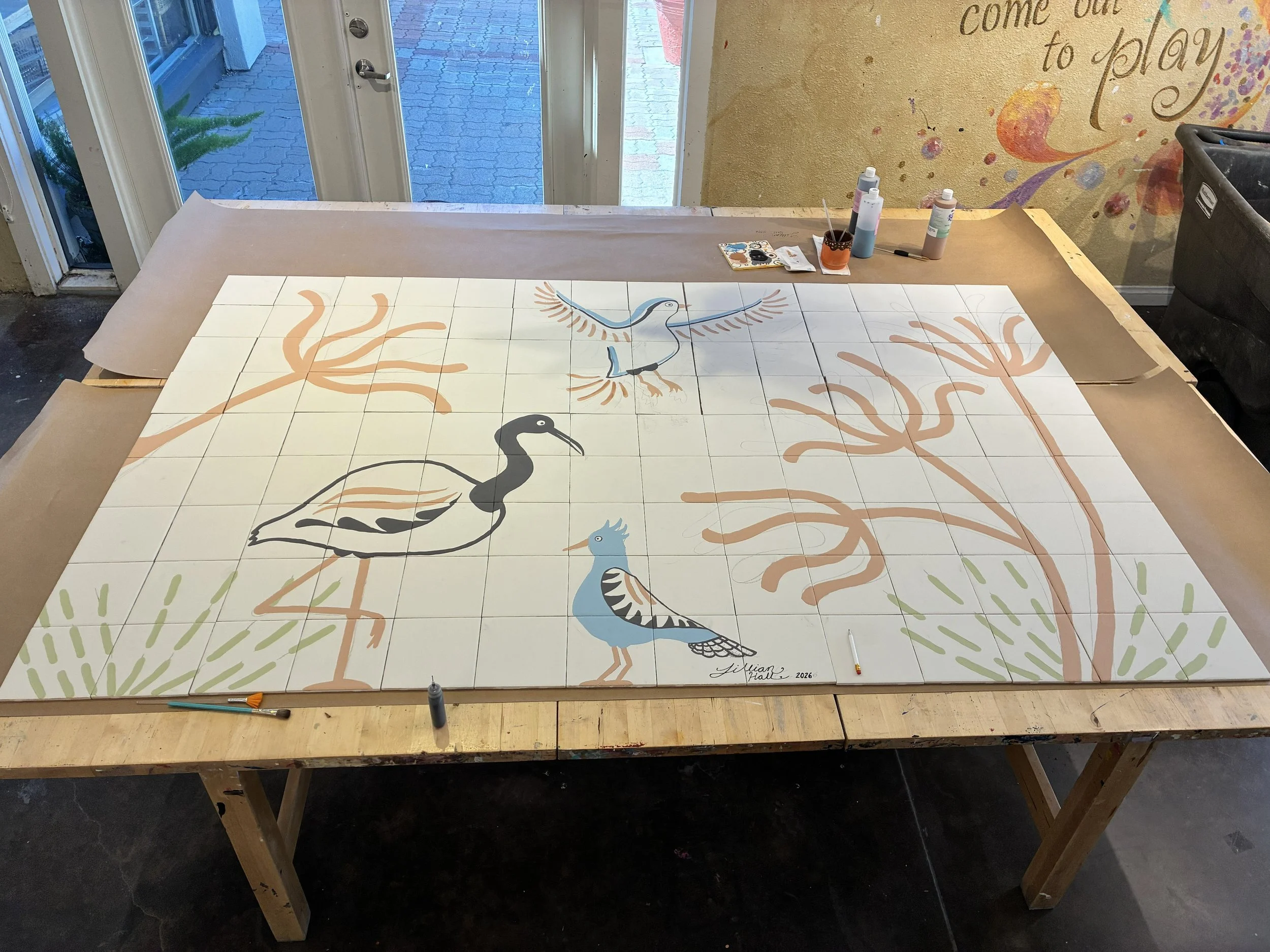 Bathroom Tile Mural