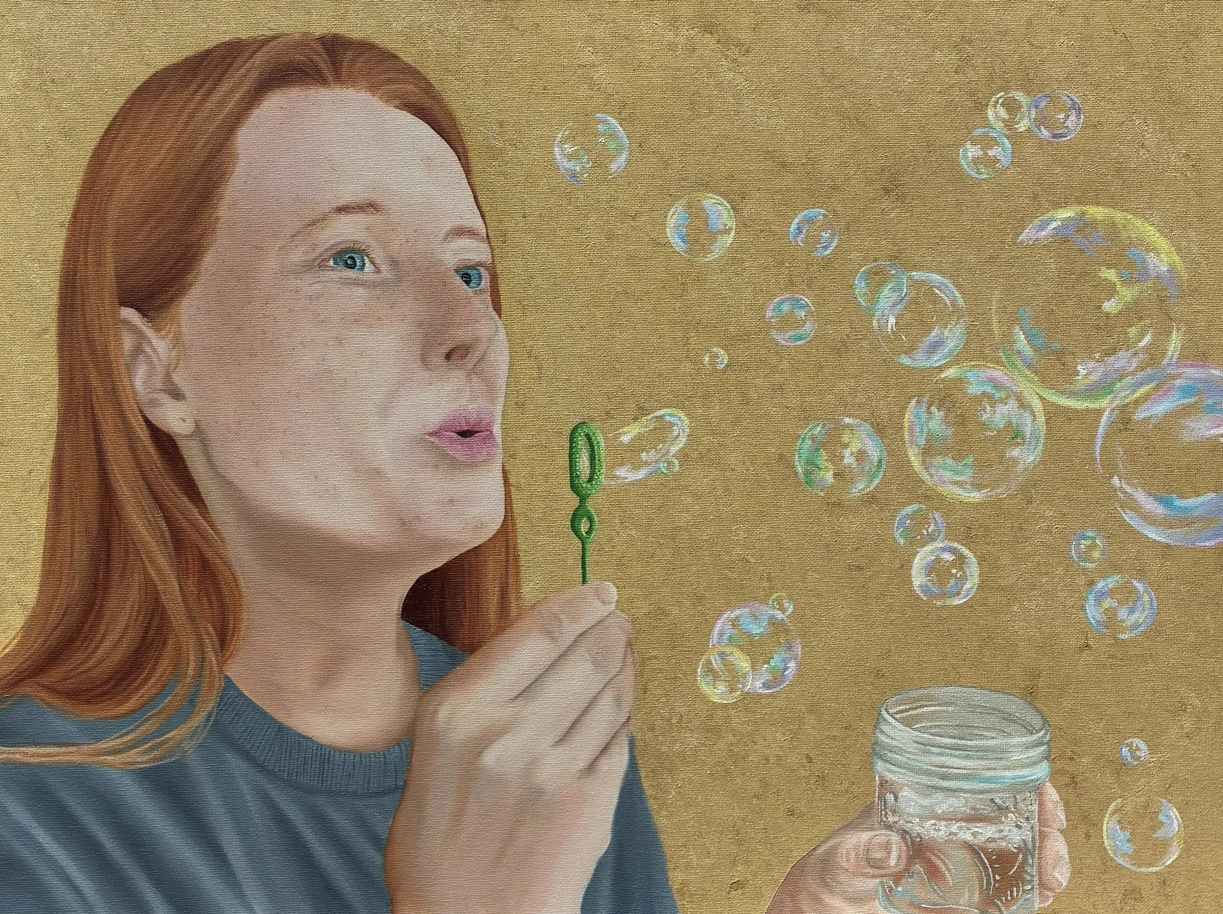 "Bubbles" 18x24 Oil on canvas