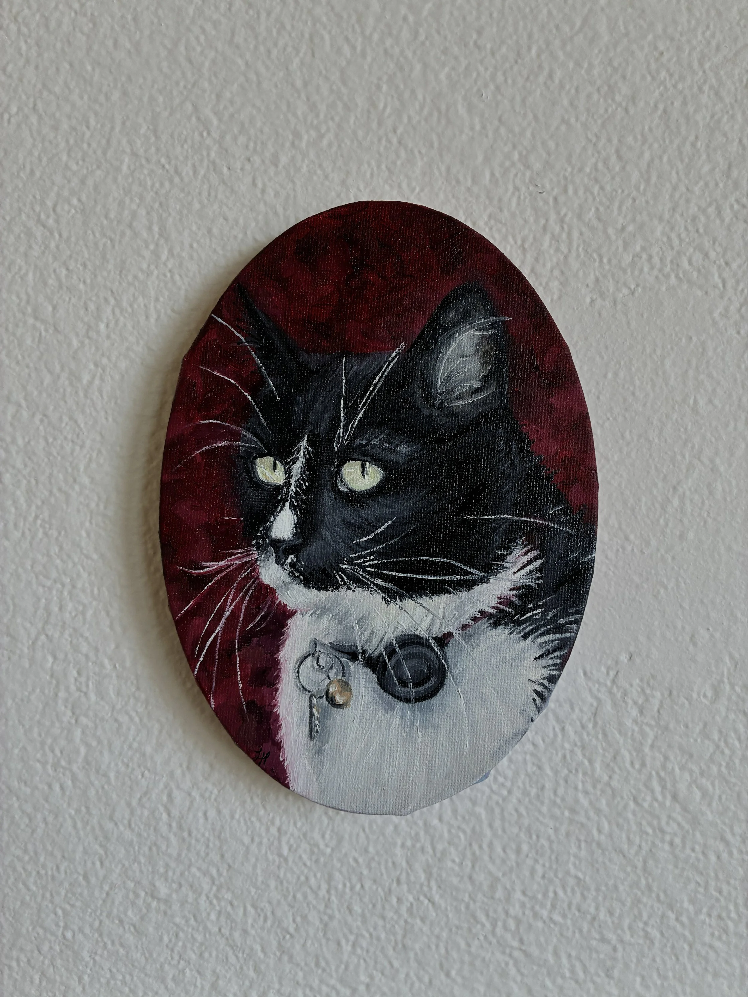 "Zoey" 4x8 Oil on oval canvas