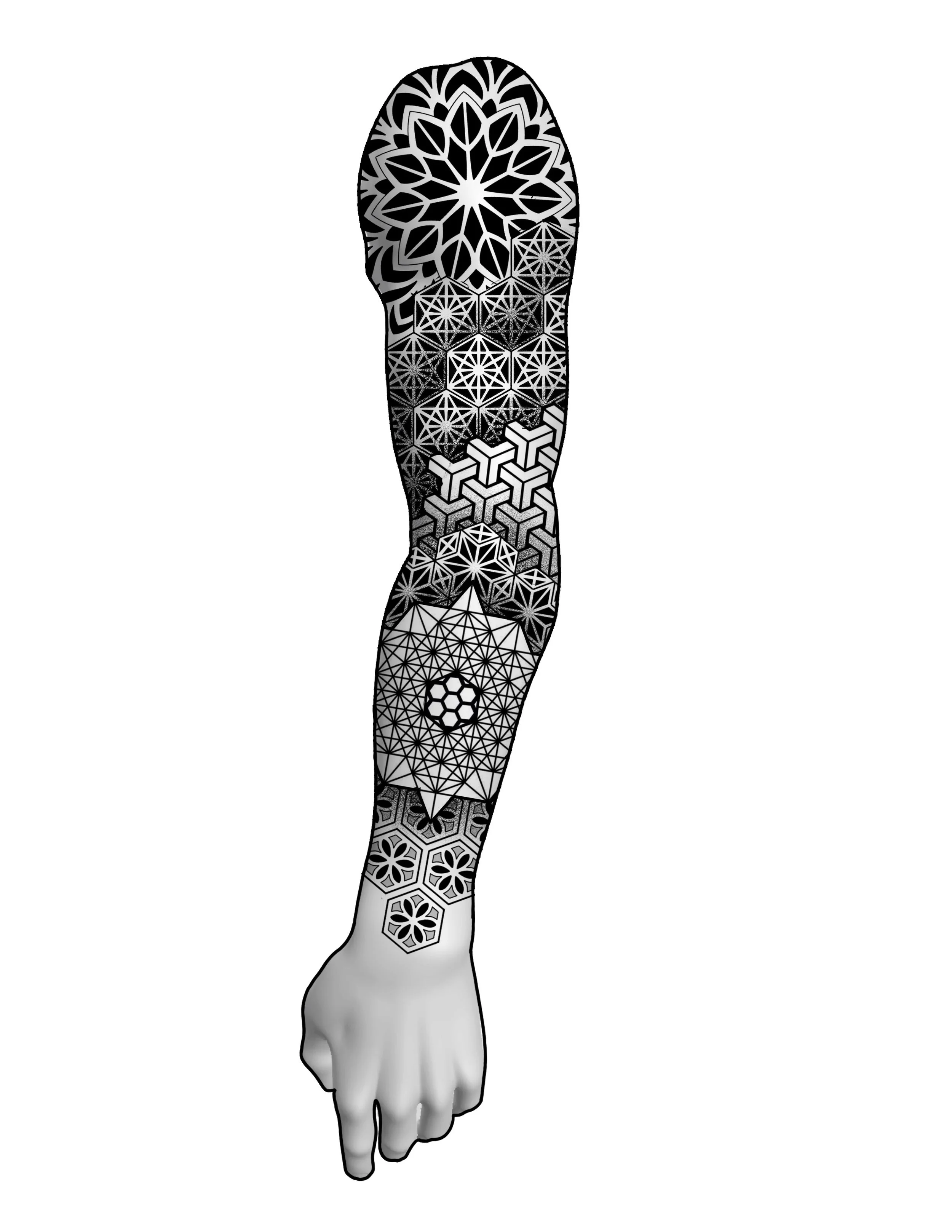Geometric Arm Sleeve #8