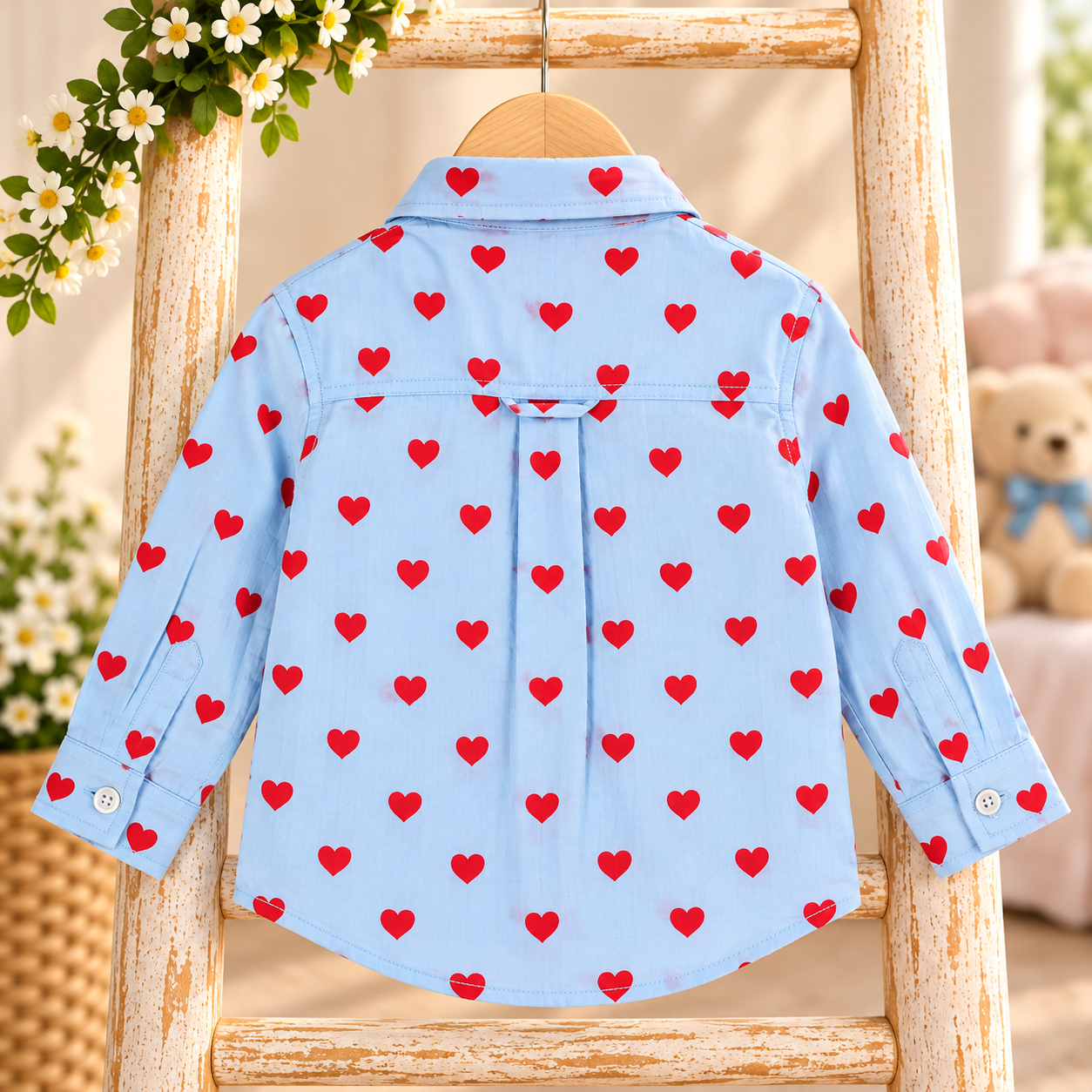 Heart-Print Blue Children’s Shirt.png