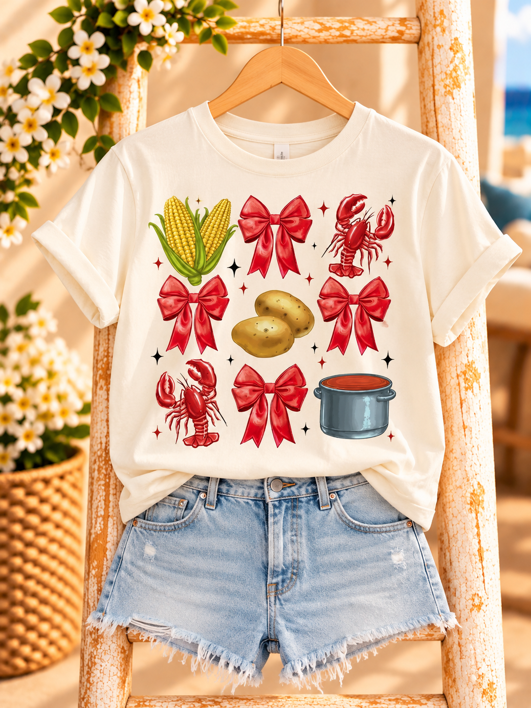 Summer Boho Graphic Tee Display.png