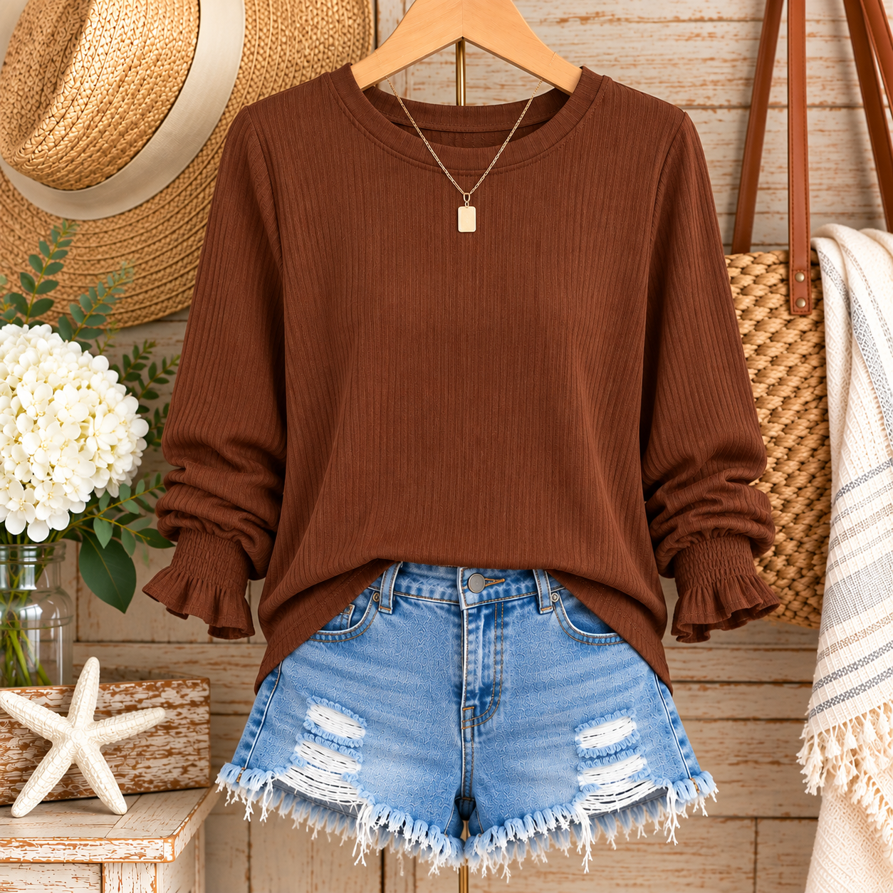 Rustic Boho Brown Top Display.png