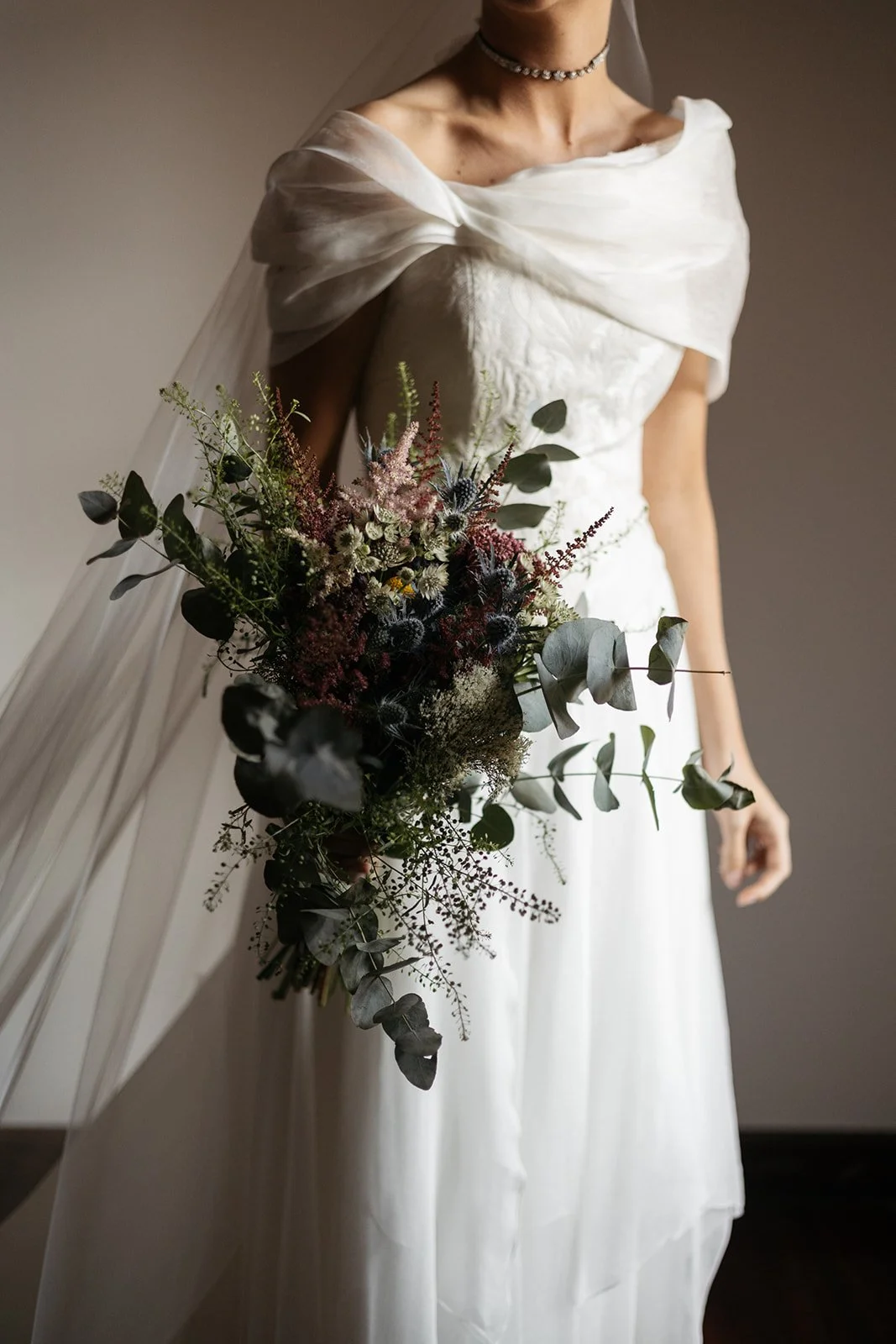 Ramo de novia de flores silvestres,