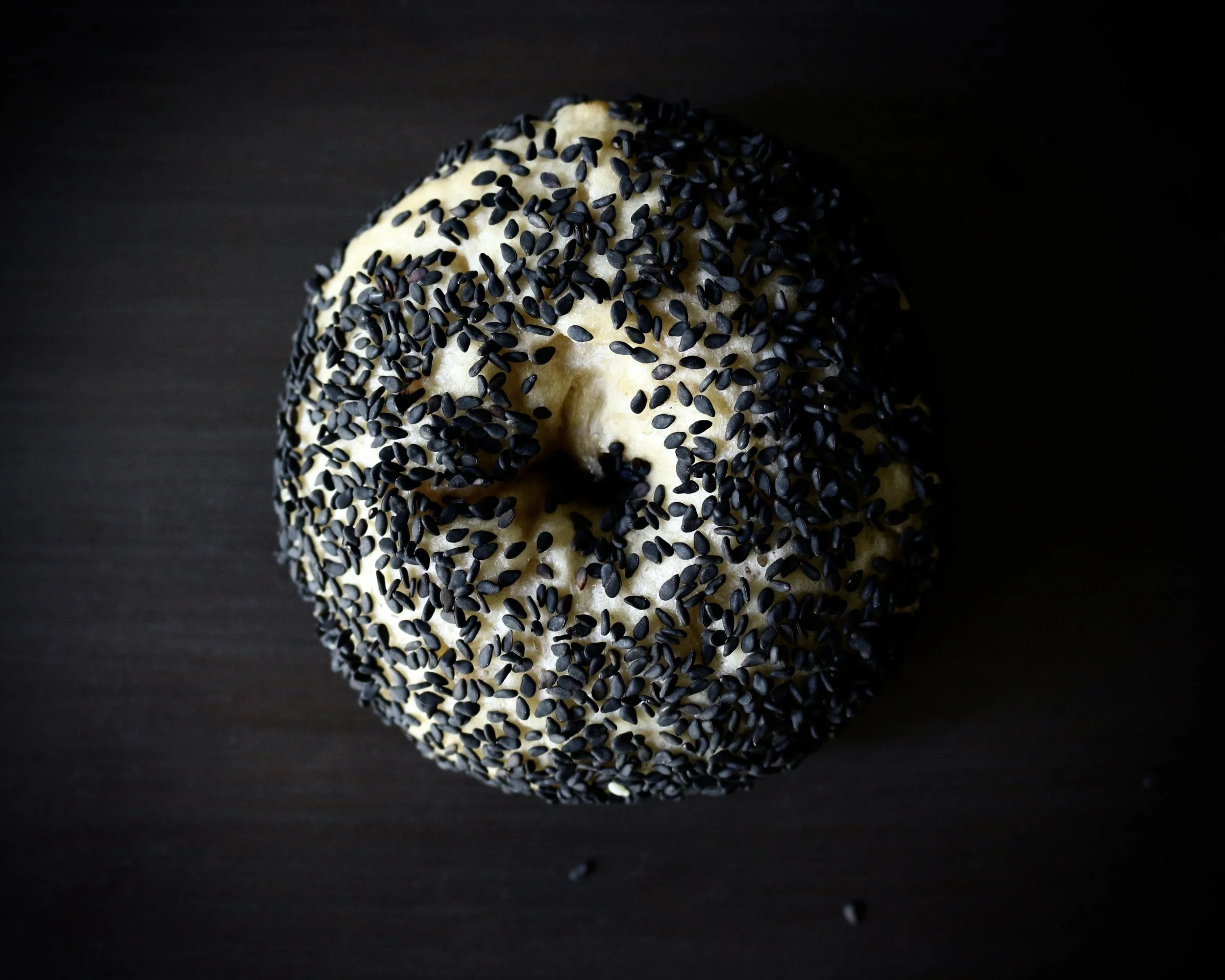 Plumpy Bakery's Wonky Black Sesame Bagel