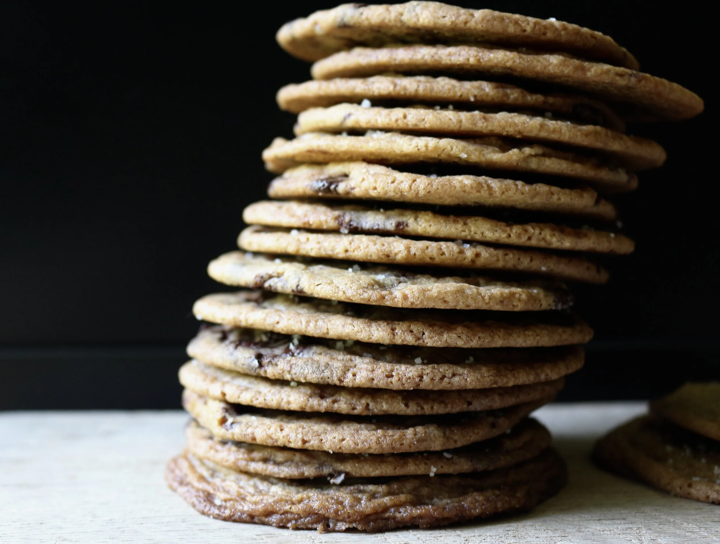 Dark Chocolate and Sea Salt Cookies