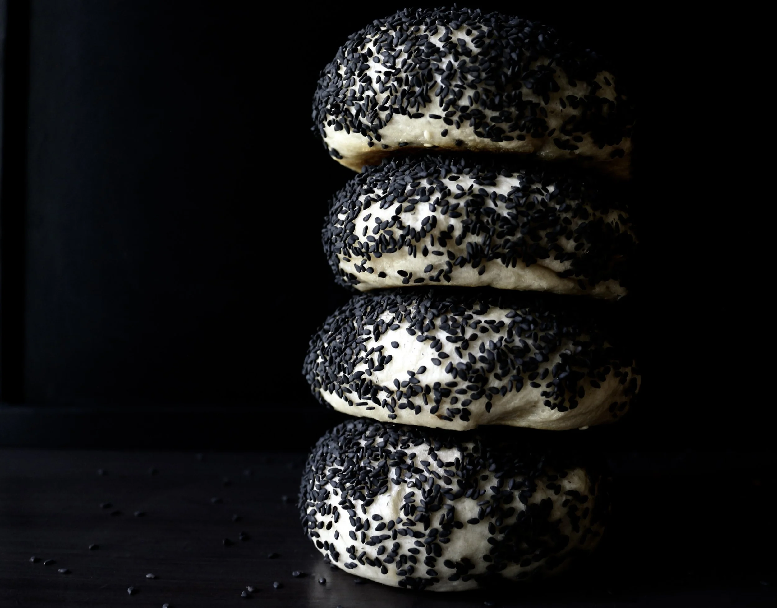 Plumpy Bakery's Wonky Black Sesame Bagel