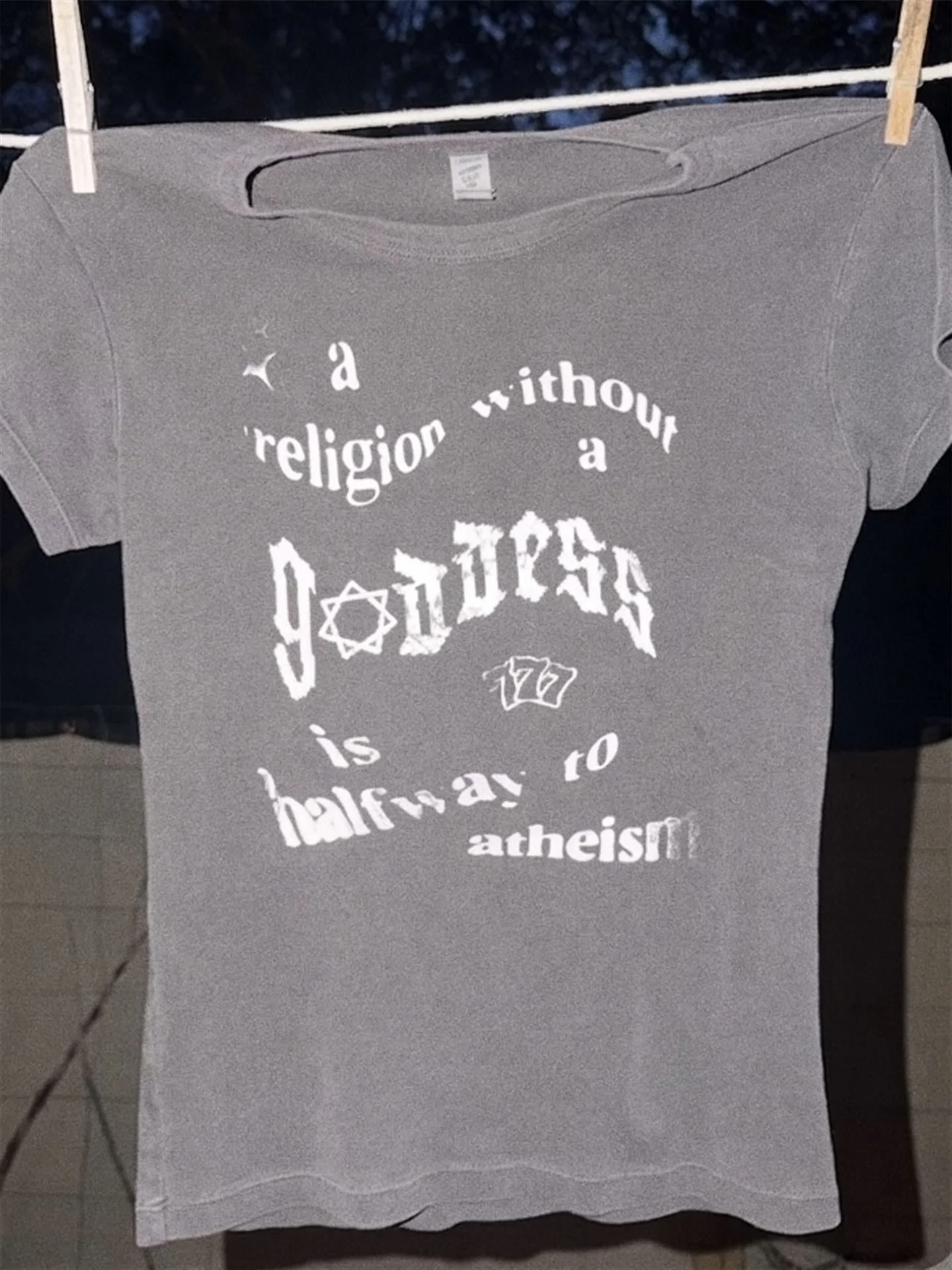 A Religion Without A Goddess Babalon Dion Fortune Vintage Baby Tee  T-Shirt