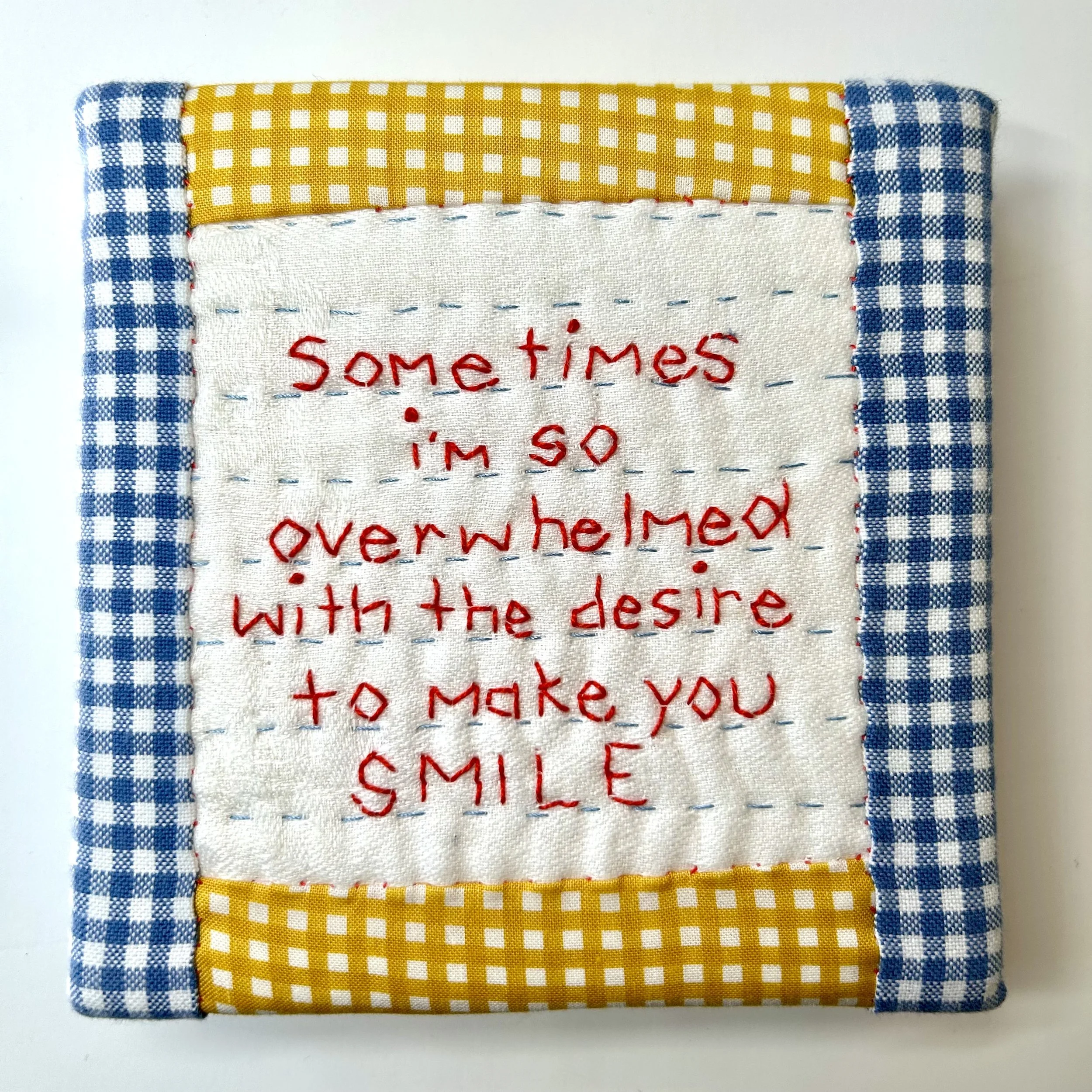 Snippet #6: September 23, 1990 [falling] Framed Quilt