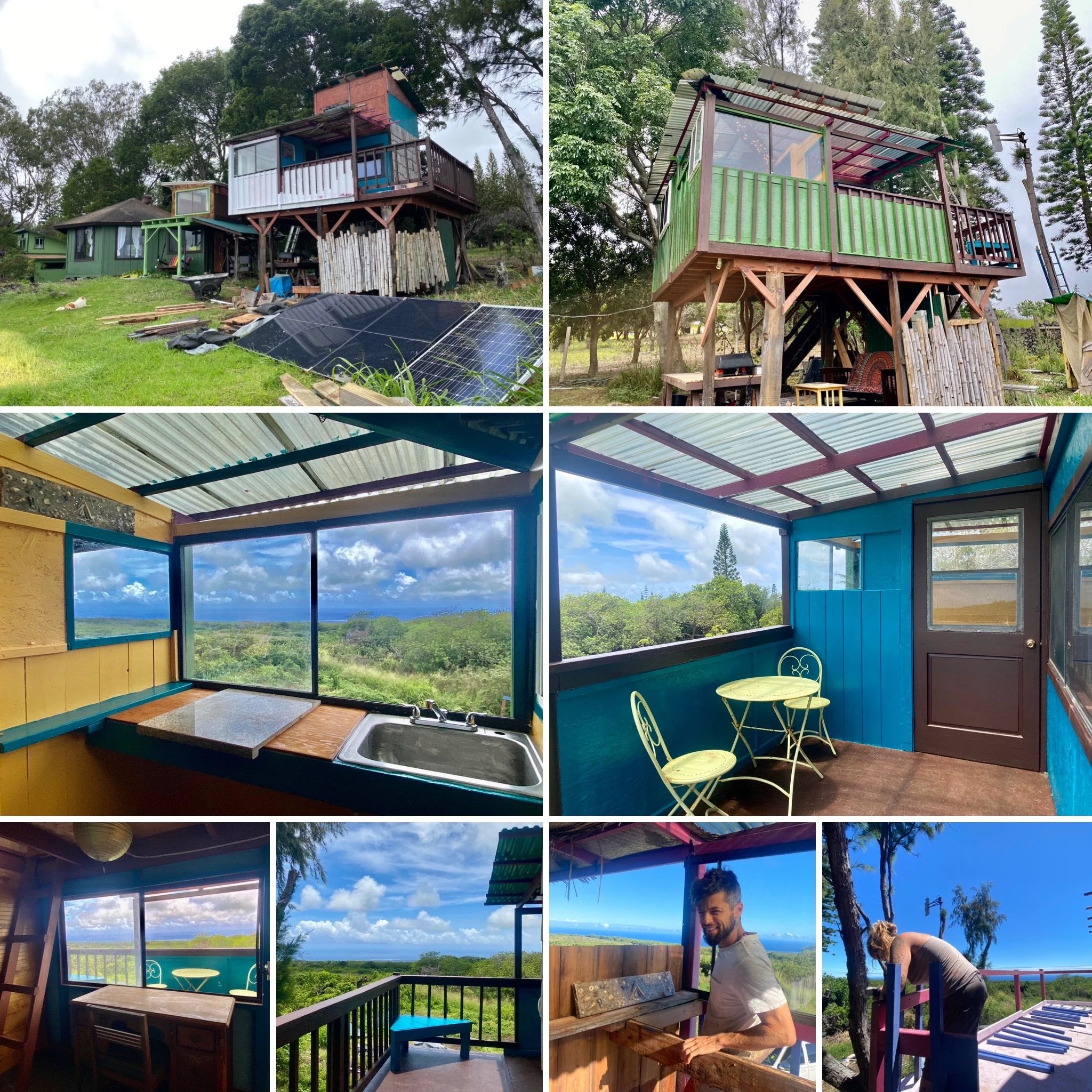 Earthsong renovations and upgrades using repurposed materials