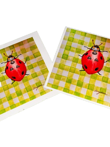 Signed Lady Bug Print