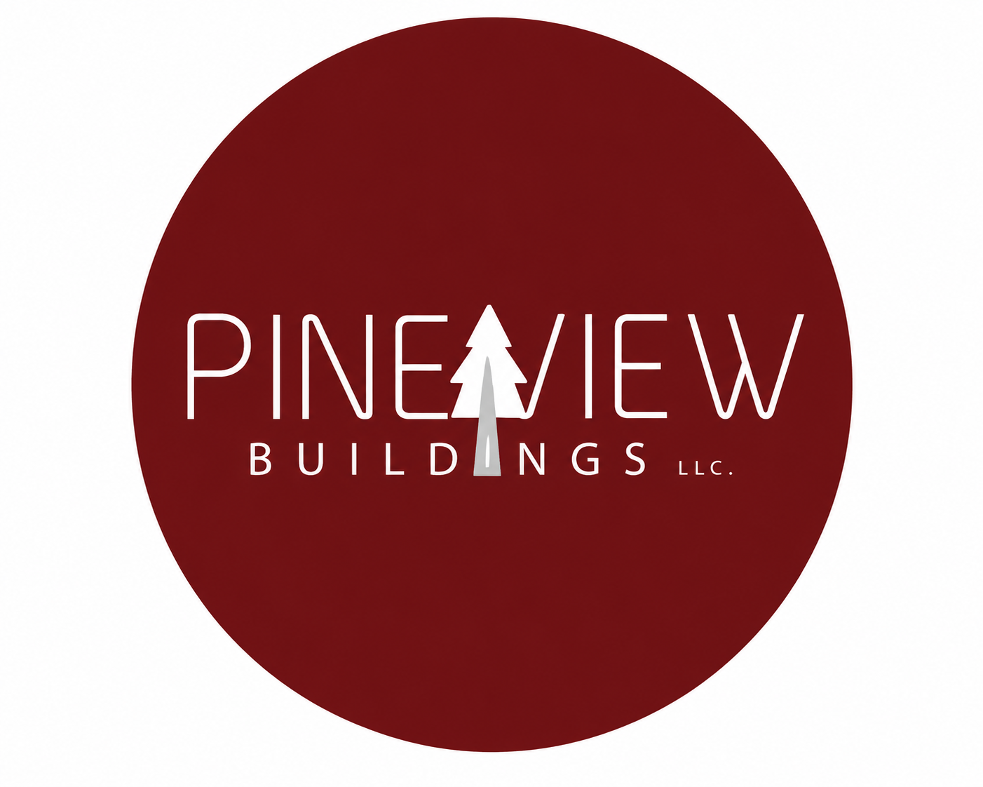 Pineview portable buildings logo for custom sheds and storage buildings
