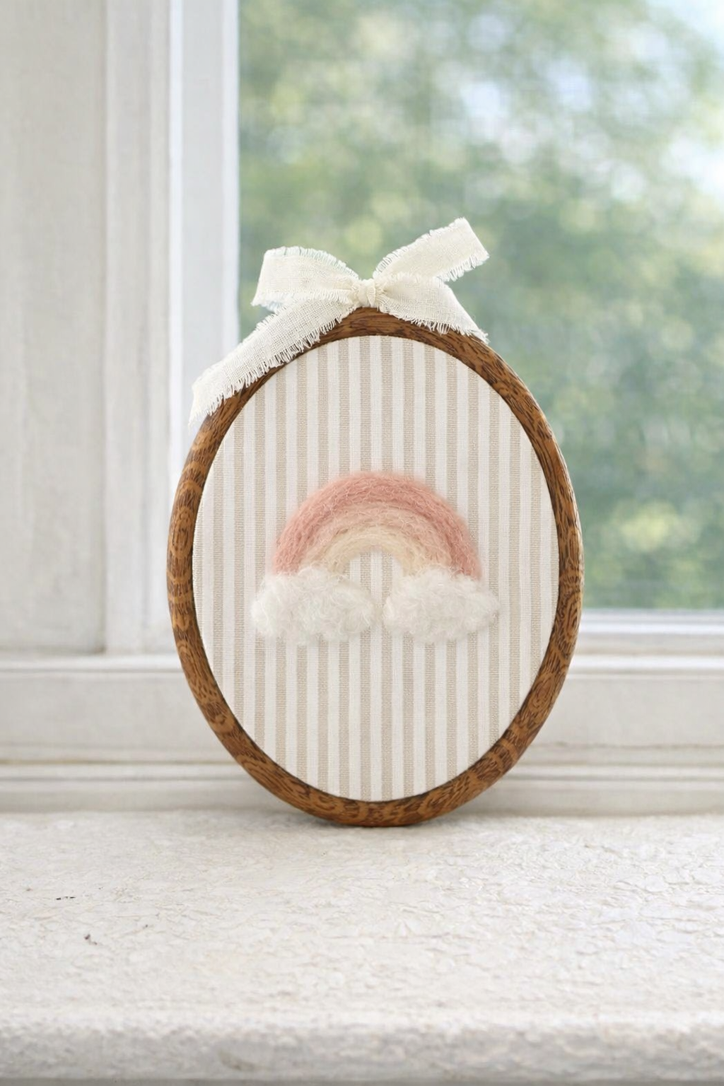 Baby felted announcement custom hoop|keepsake| Gift
