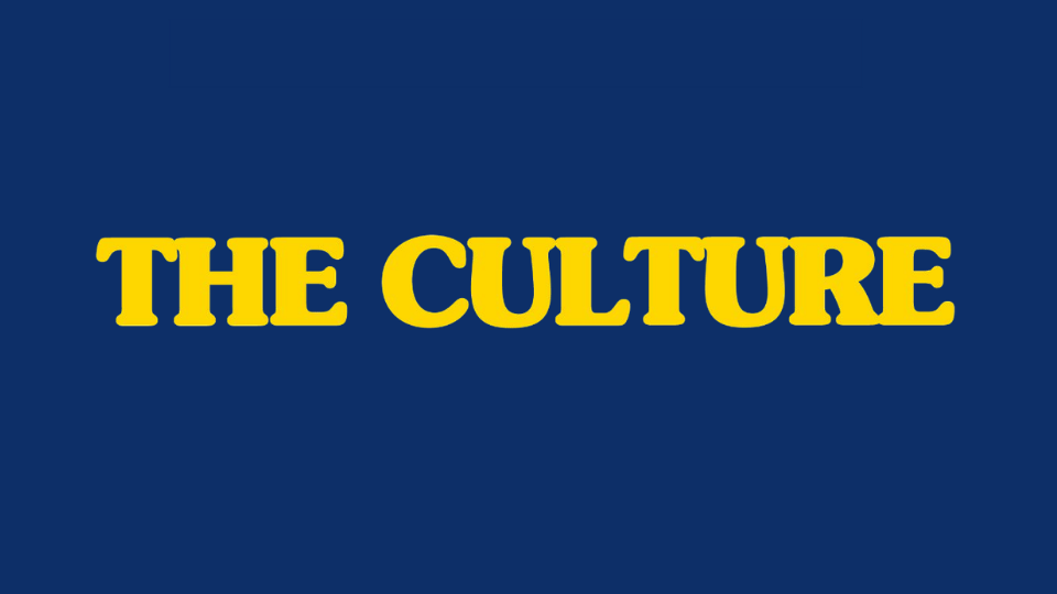 The image has a dark blue background with bold yellow text that reads 'THE CULTURE'.}
