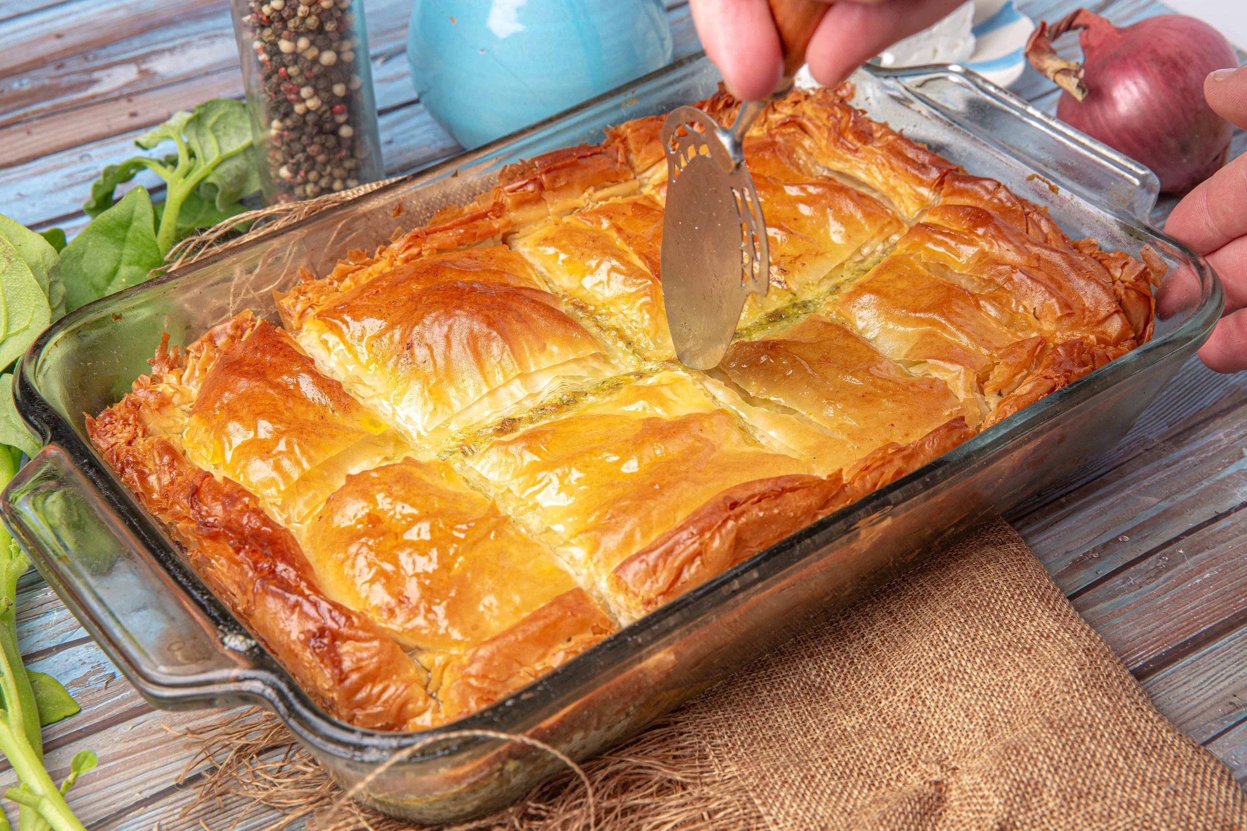 Spanakopita - Spinach & Feta Filo Pie