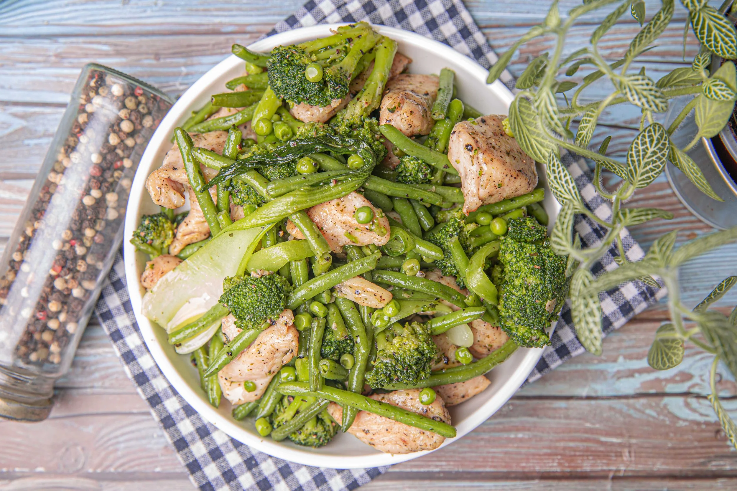 Herbed Chicken Breast with Greens
