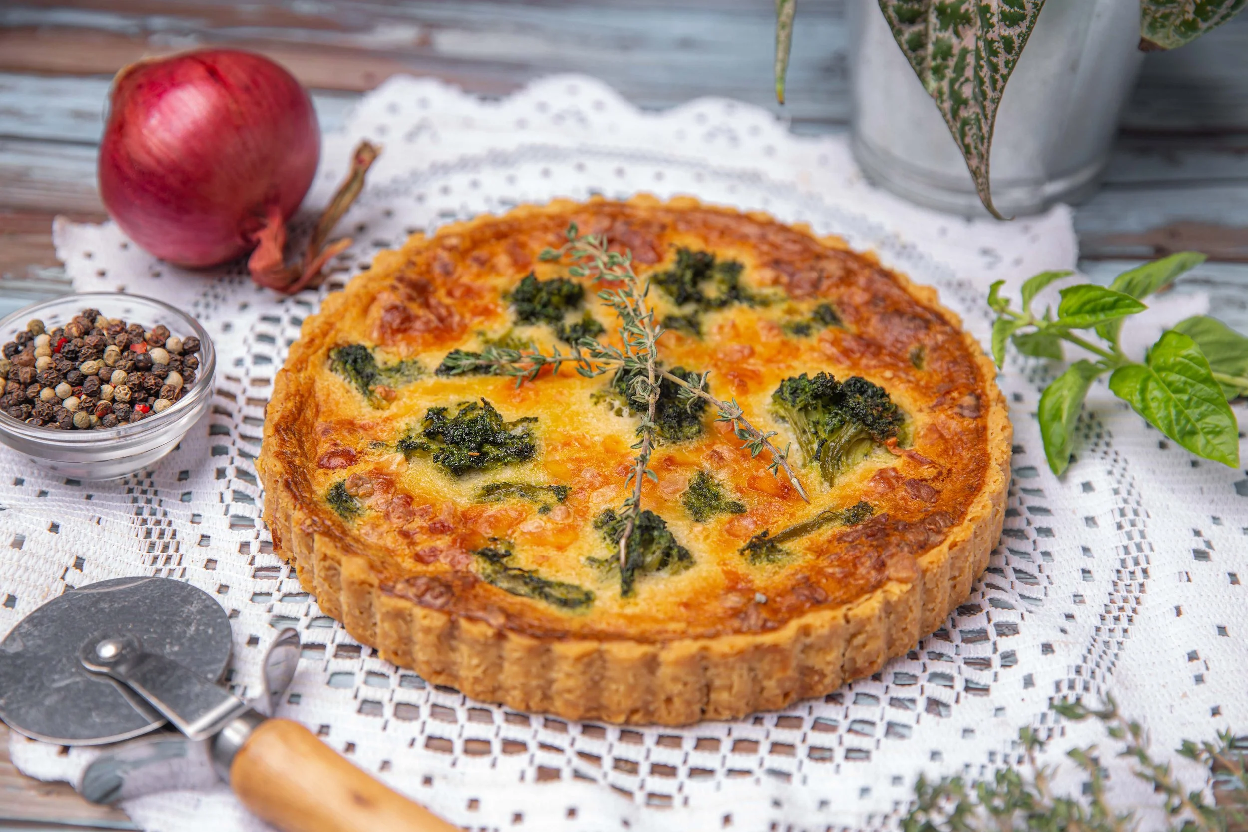 Broccoli Cheese Quiche