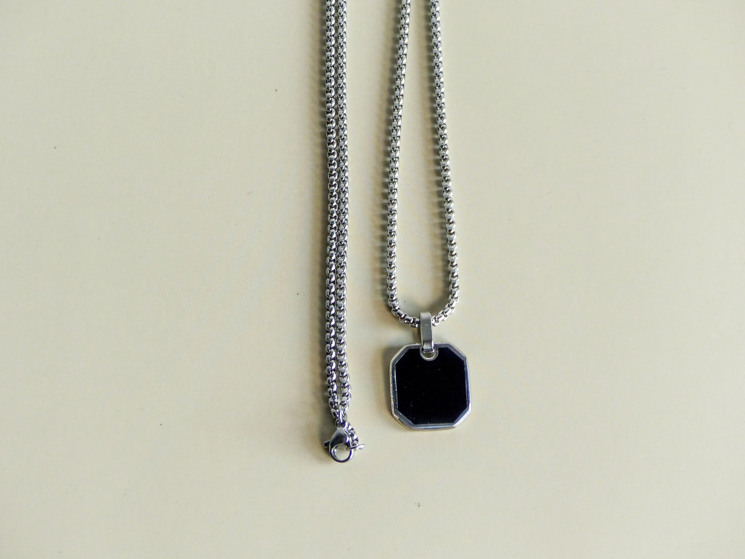 Black Pendant Necklace