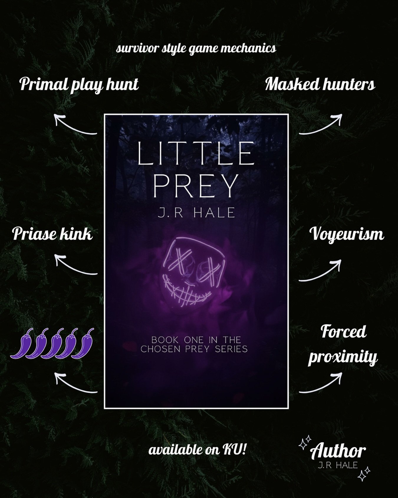 A spicy primal play dark romance you DONT want to miss! Little Prey is available on KU 😈💜

#kubooks #darkromancebookstagram #darkromancereader #primalplay