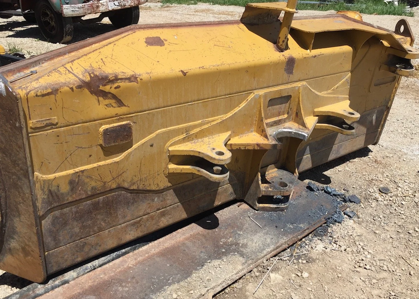 Completed heavy equipment repair, Caterpillar D6 blade bearing replacement.