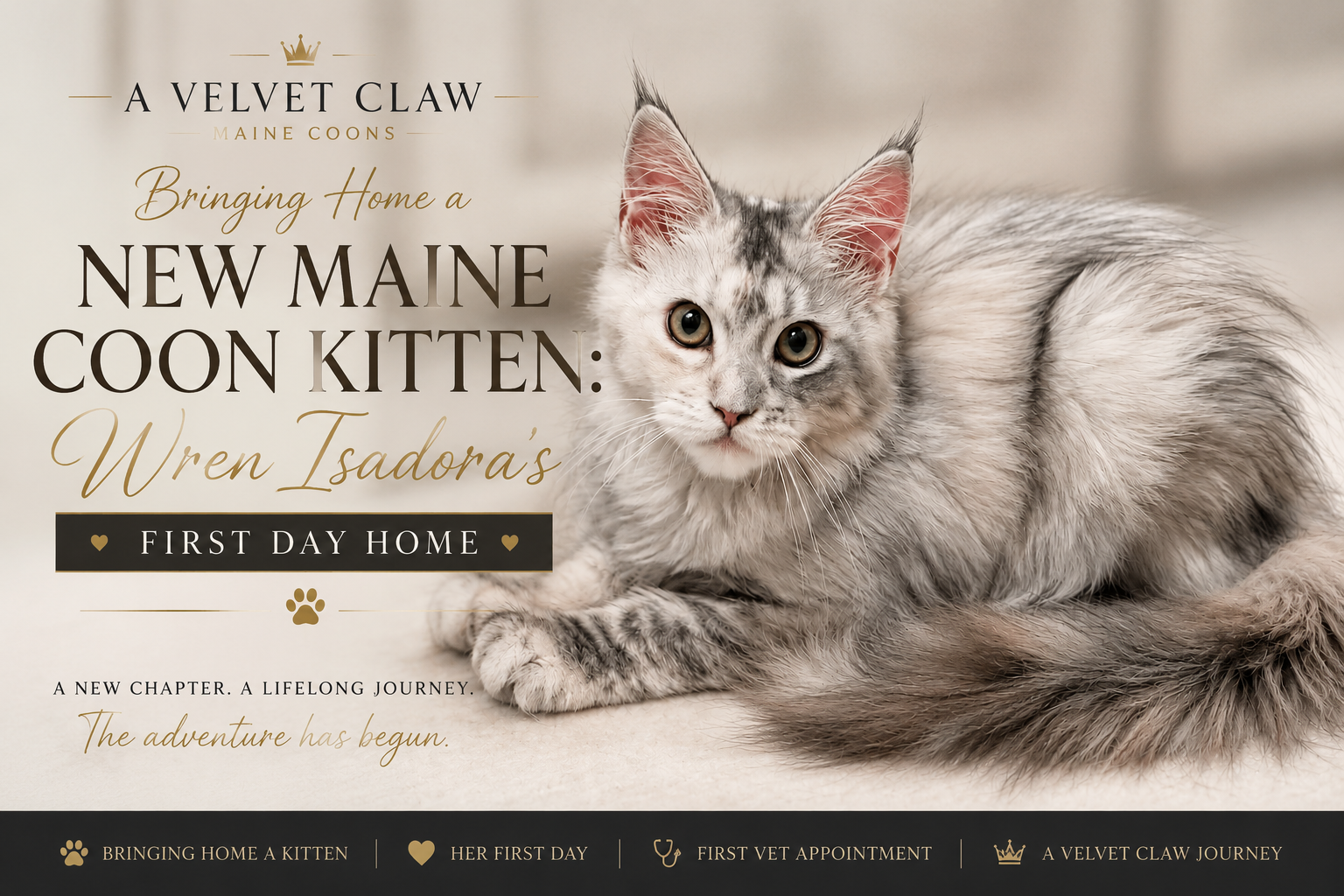 Bringing Home a New Maine Coon Kitten: Wren Isadora’s First Day