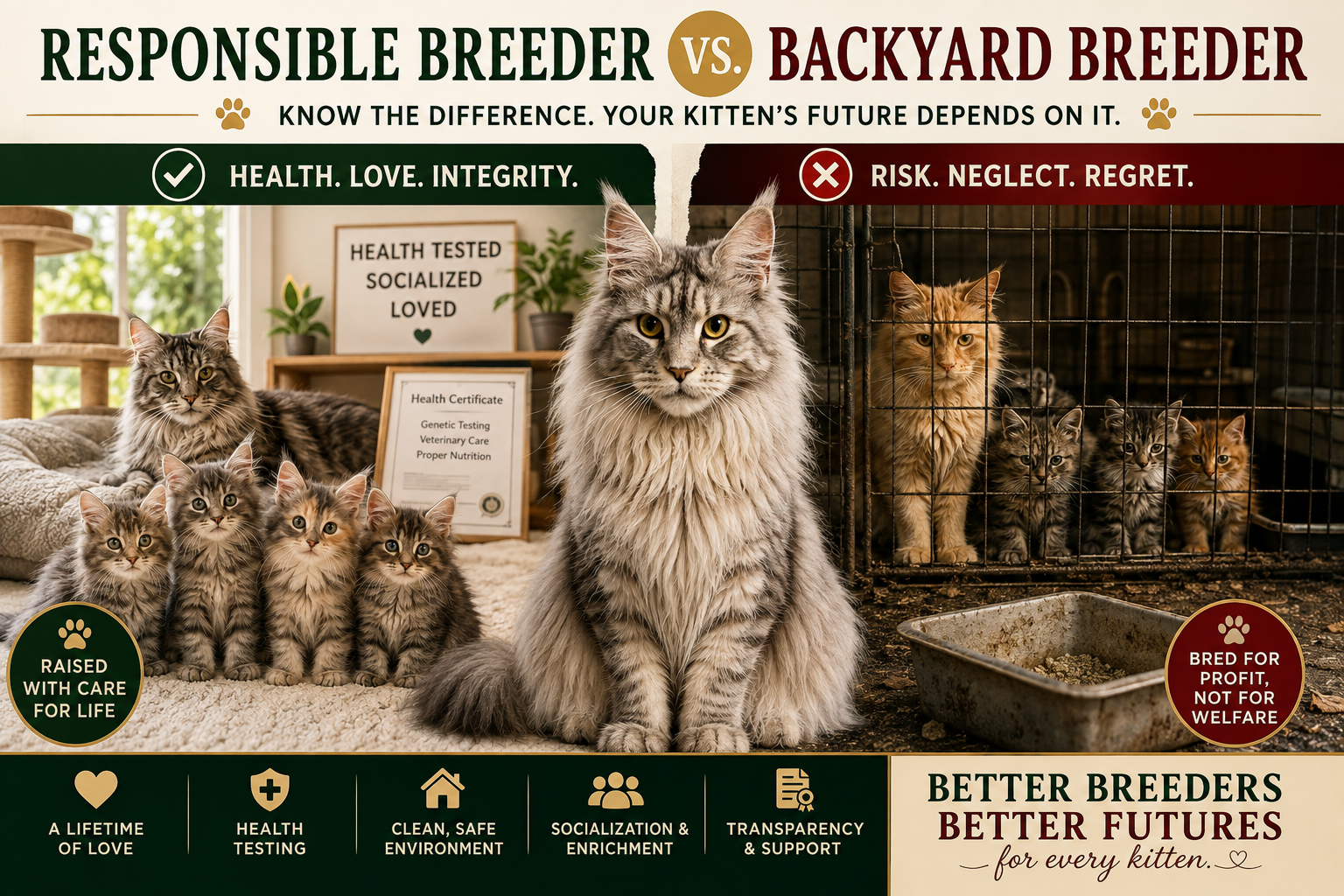 Choosing the Right Maine Coon Breeder: 10 Signs of an Ethical, Responsible Cattery