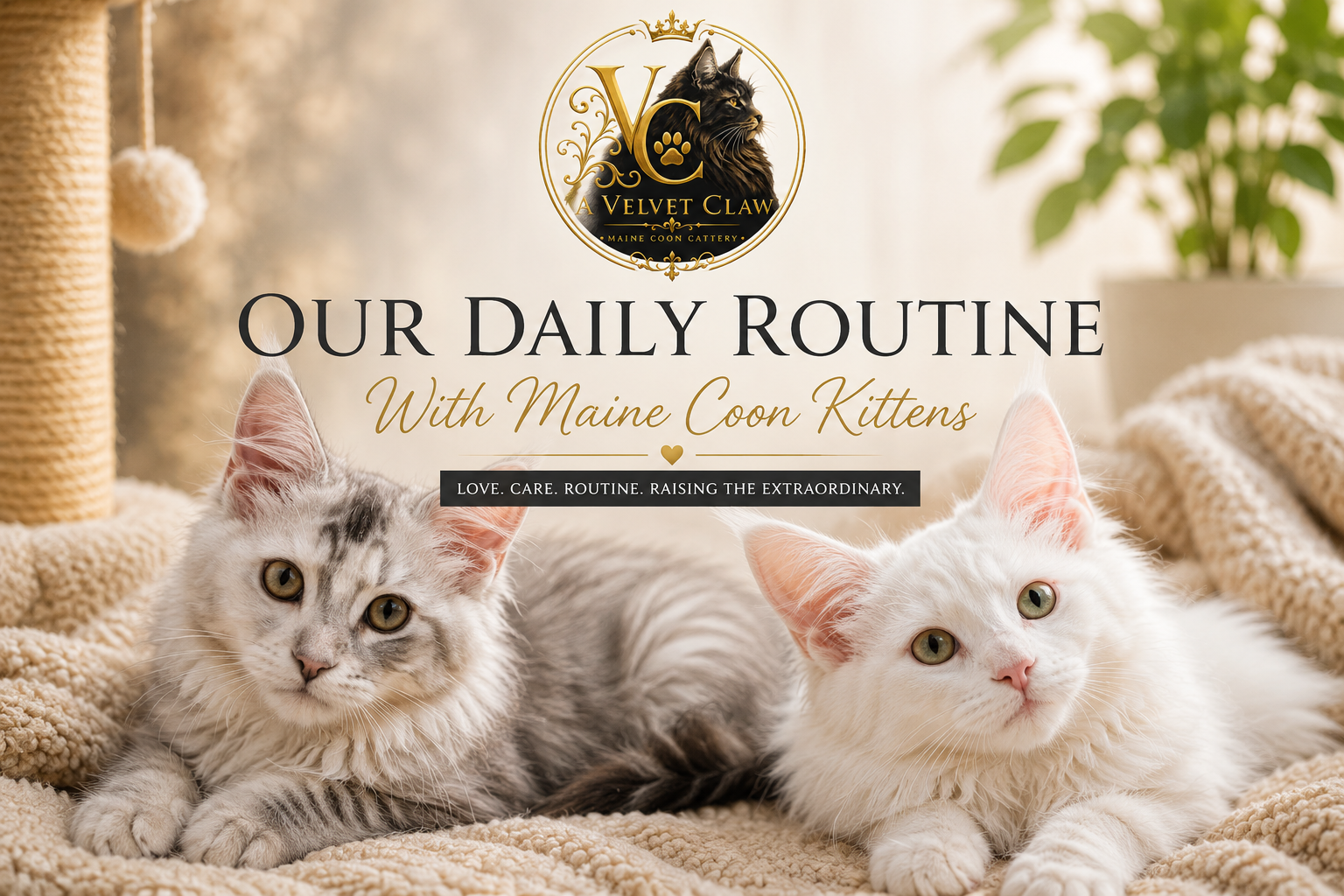 Our Daily Routine With Maine Coon Kittens