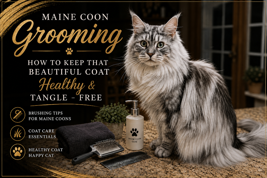 Maine Coon Grooming: How to Keep That Beautiful Coat Healthy and Tangle-Free