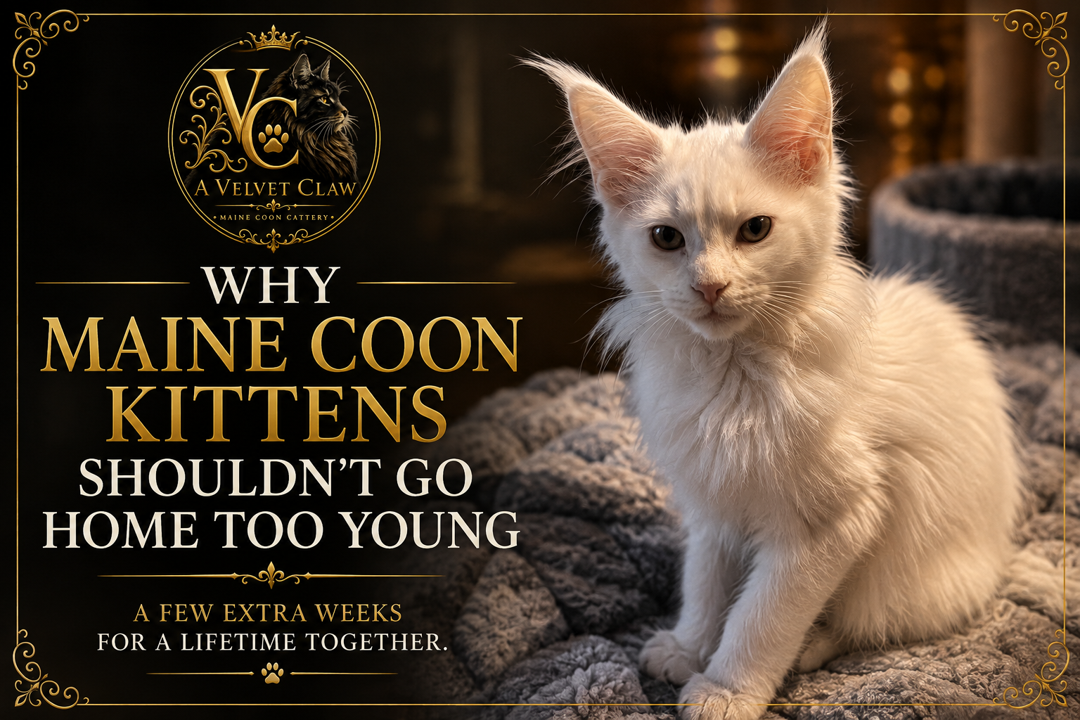 Why Maine Coon Kittens Shouldn't Go Home Too Young