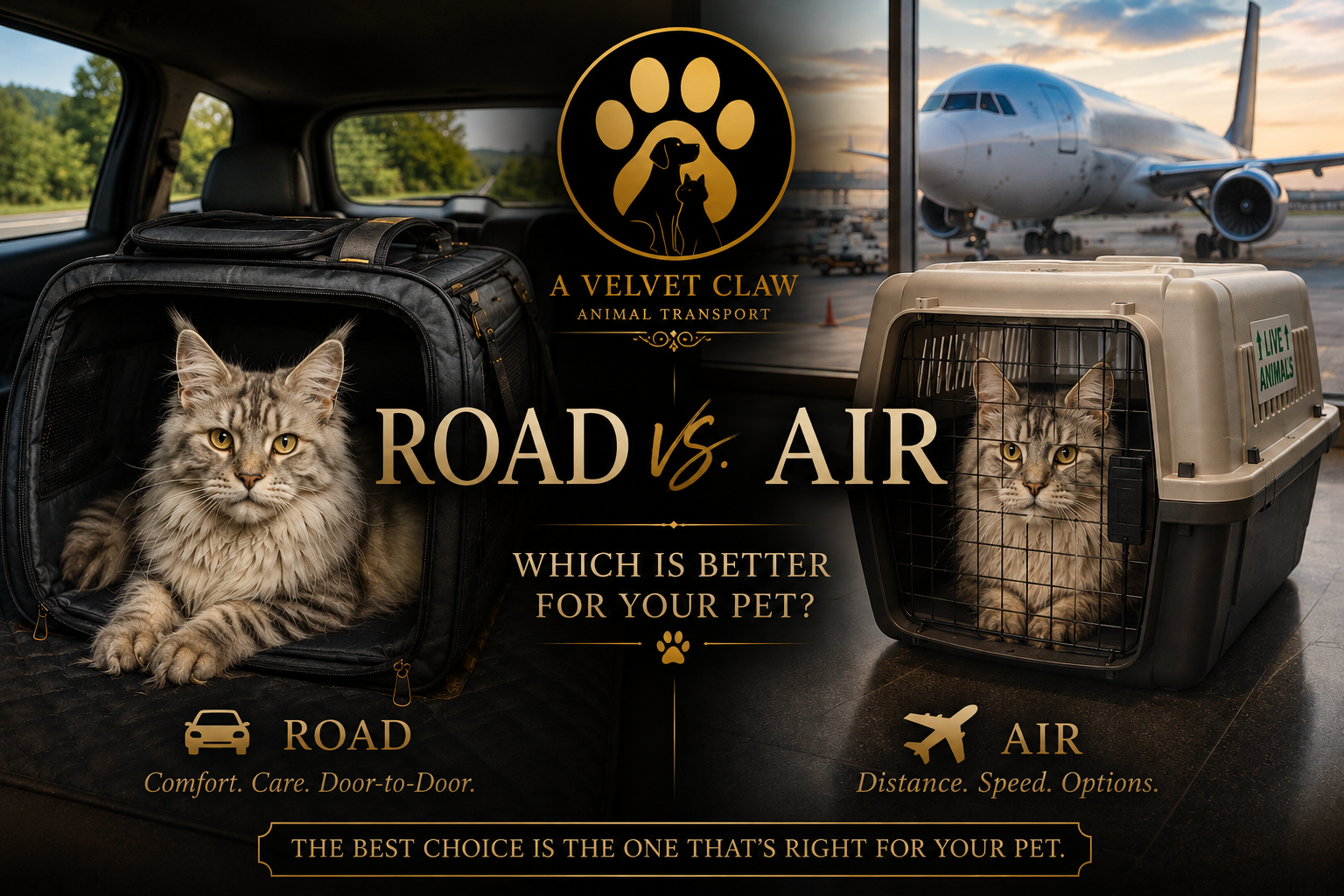 Ground Pet Transport vs. Flying: Which Is Better for Your Pet?