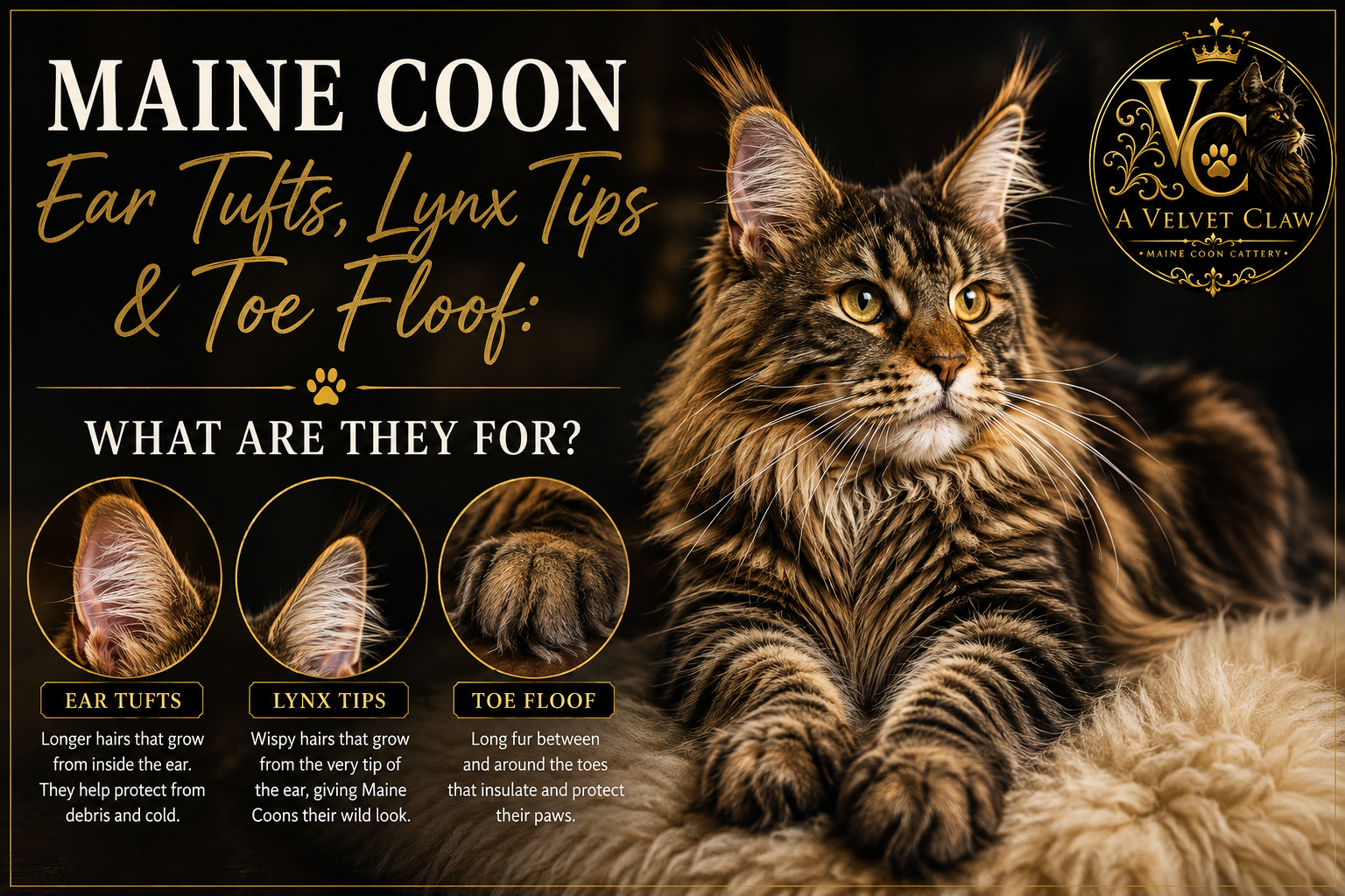 Maine Coon Ear Tufts, Lynx Tips &amp; Toe Floof: What Are They For?