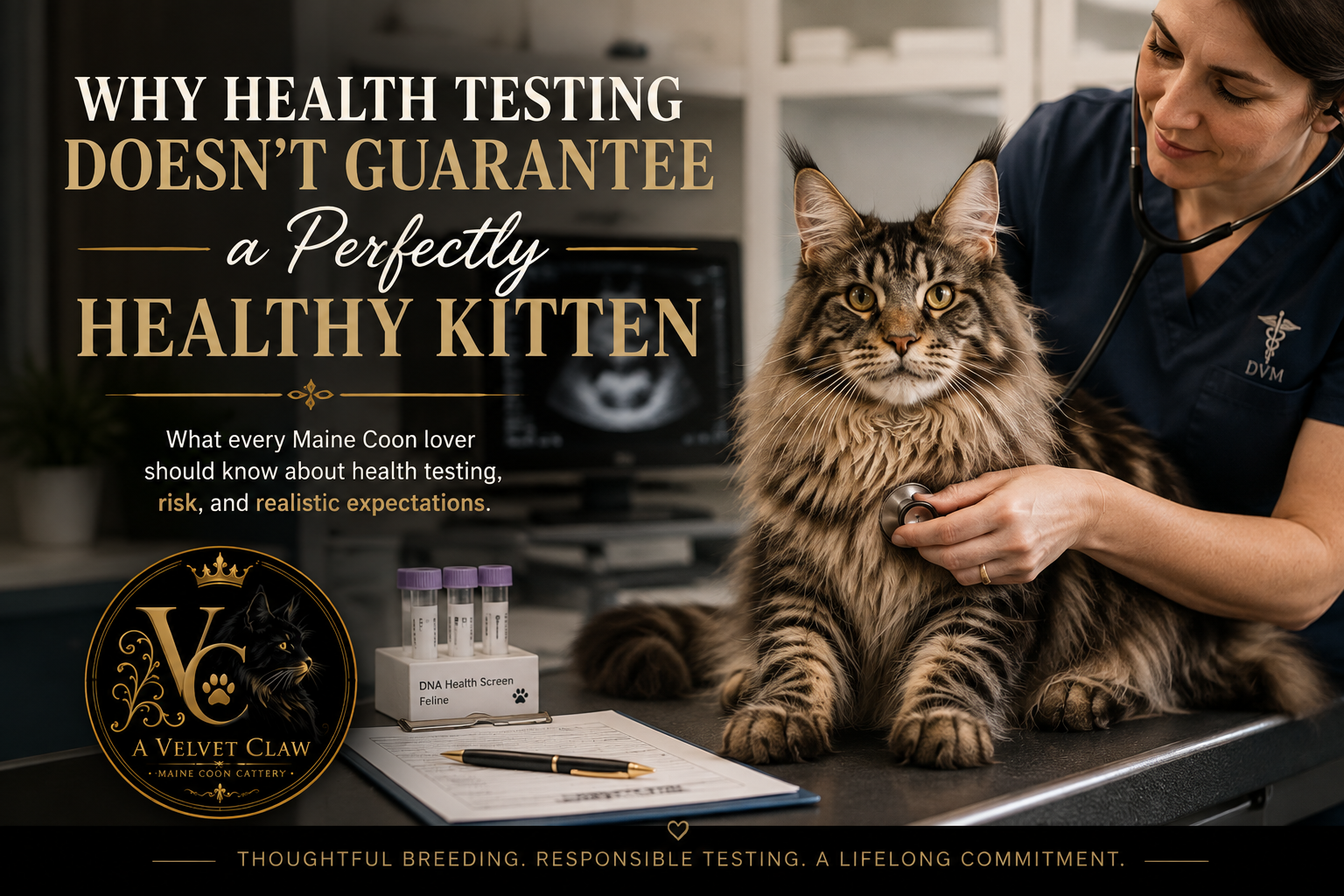 Why Health Testing Doesn’t Guarantee a Perfectly Healthy Maine Coon Kitten