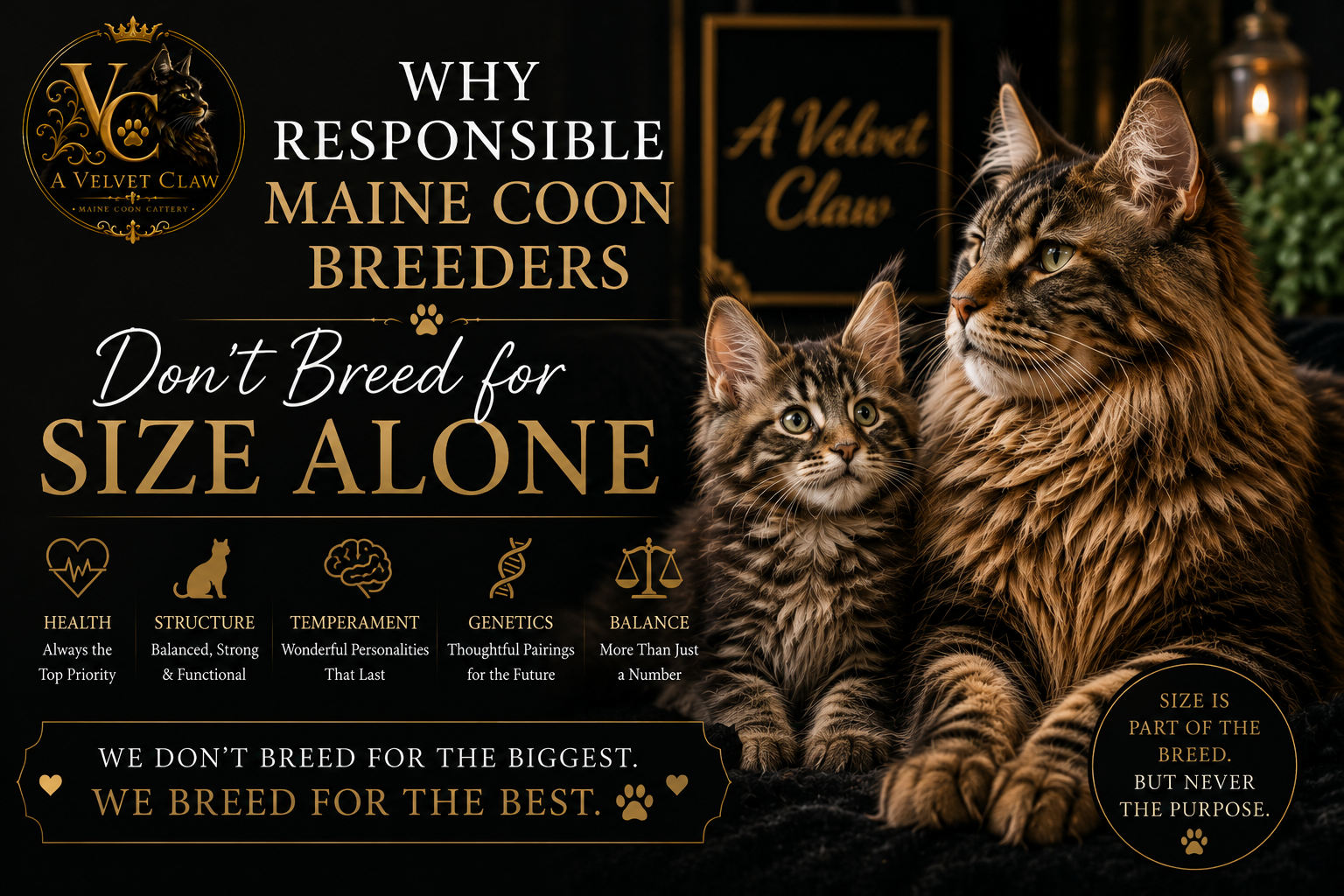 Why Responsible Maine Coon Breeders Don’t Breed for Size Alone