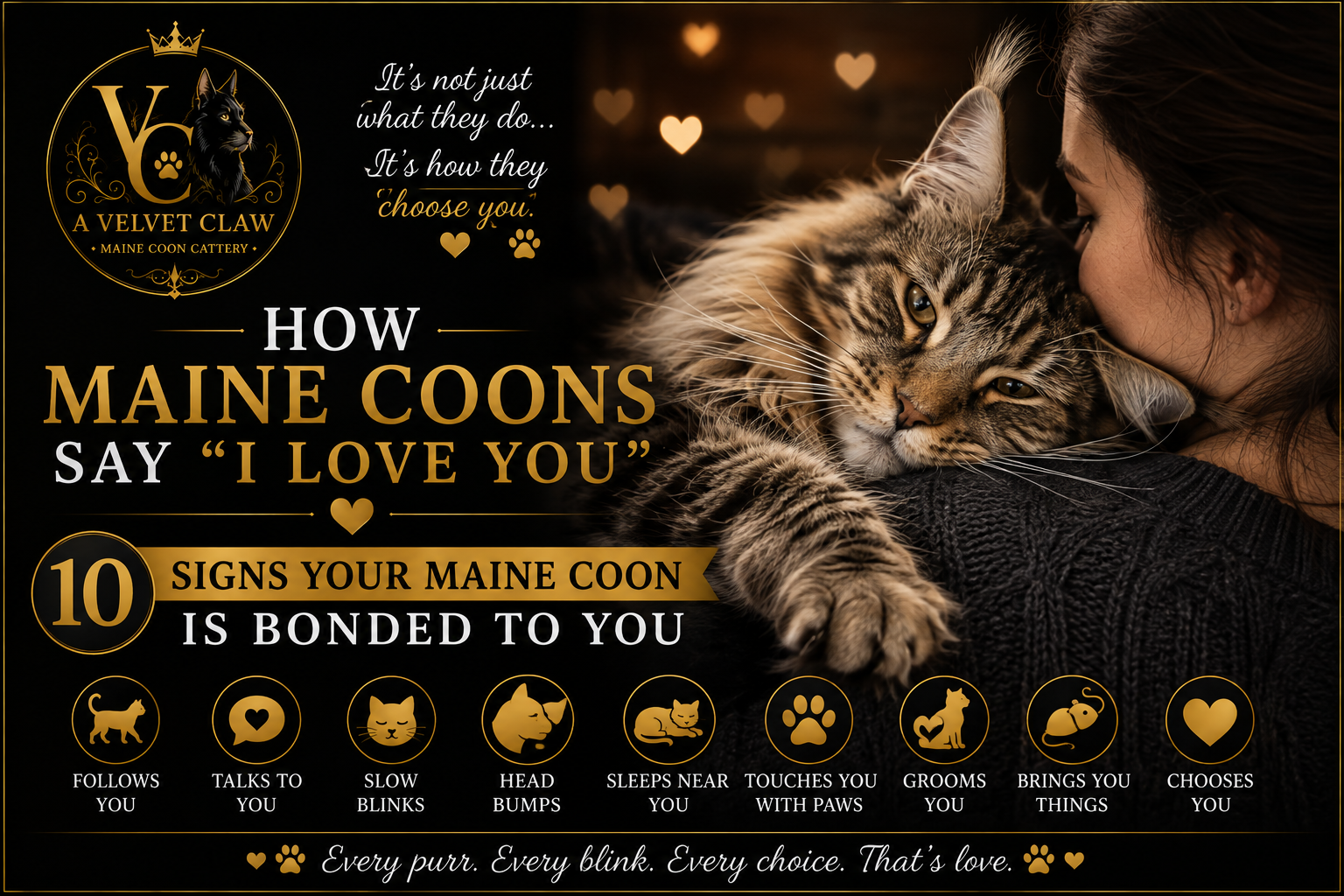 How Maine Coons Say “I Love You”: 10 Signs Your Maine Coon Is Bonded to You 🖤🐾