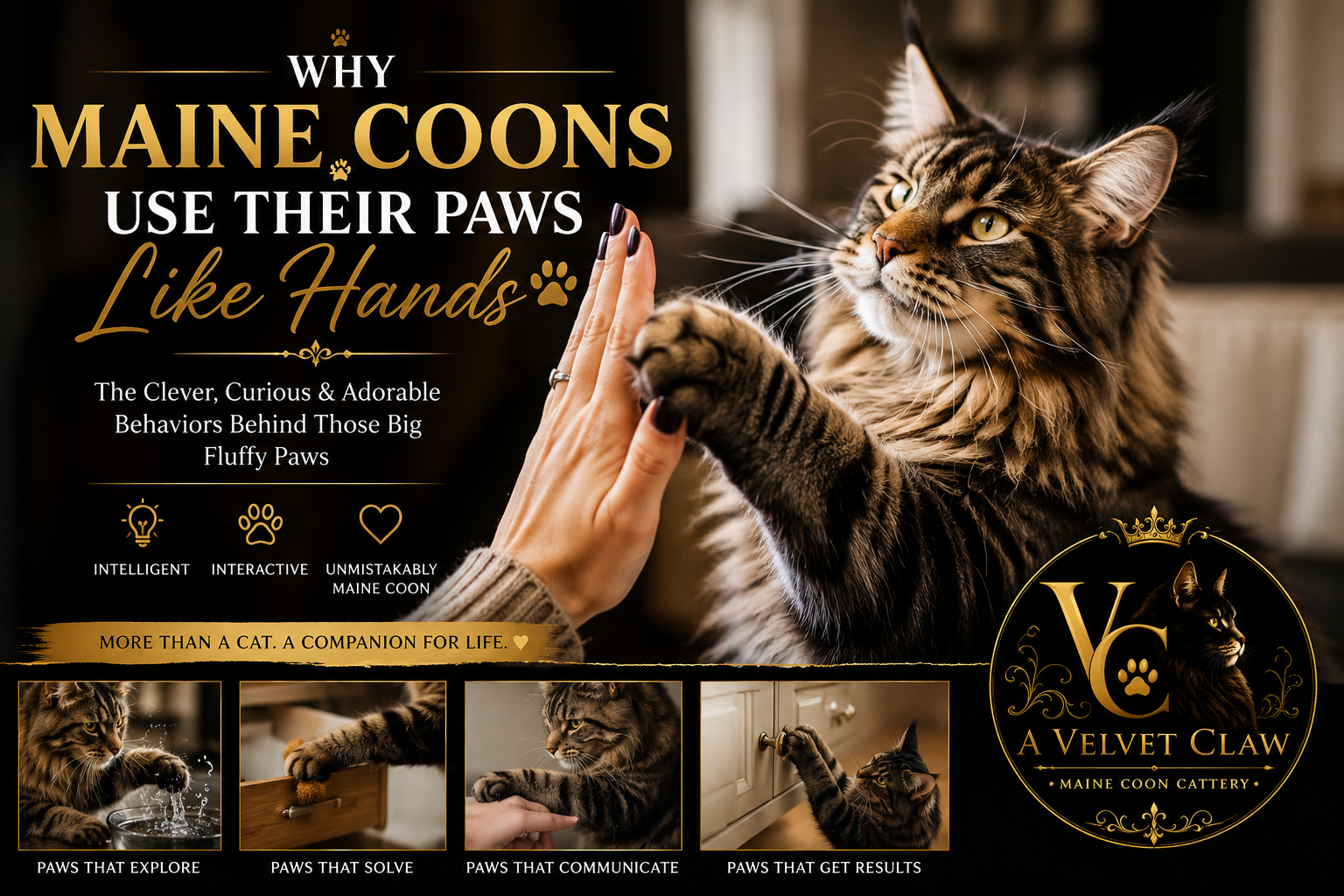 Why Maine Coons Use Their Paws Like Hands 🐾