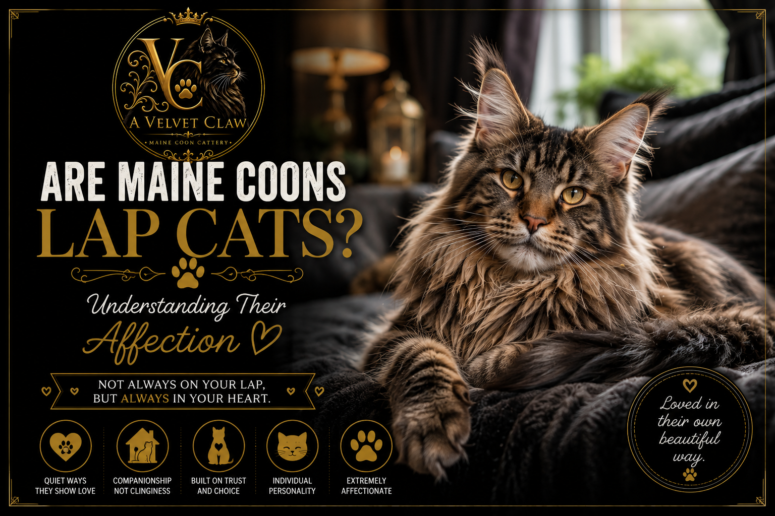 Why Maine Coons Aren’t Always Lap Cats—But Are Still Extremely Affectionate 🖤🐾