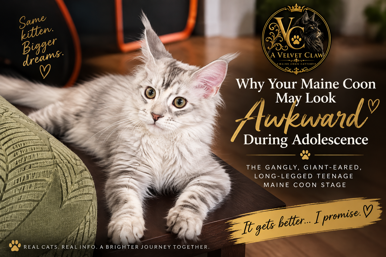 Why Your Maine Coon May Look Awkward During Adolescence