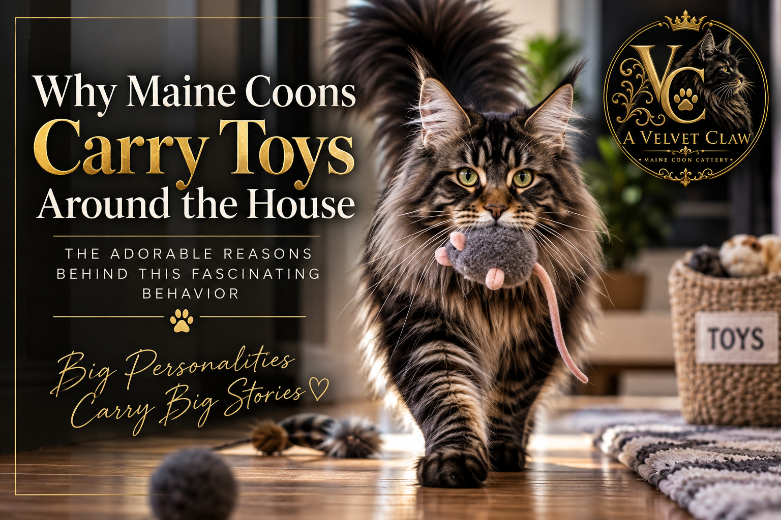 Why Maine Coons Carry Toys Around the House