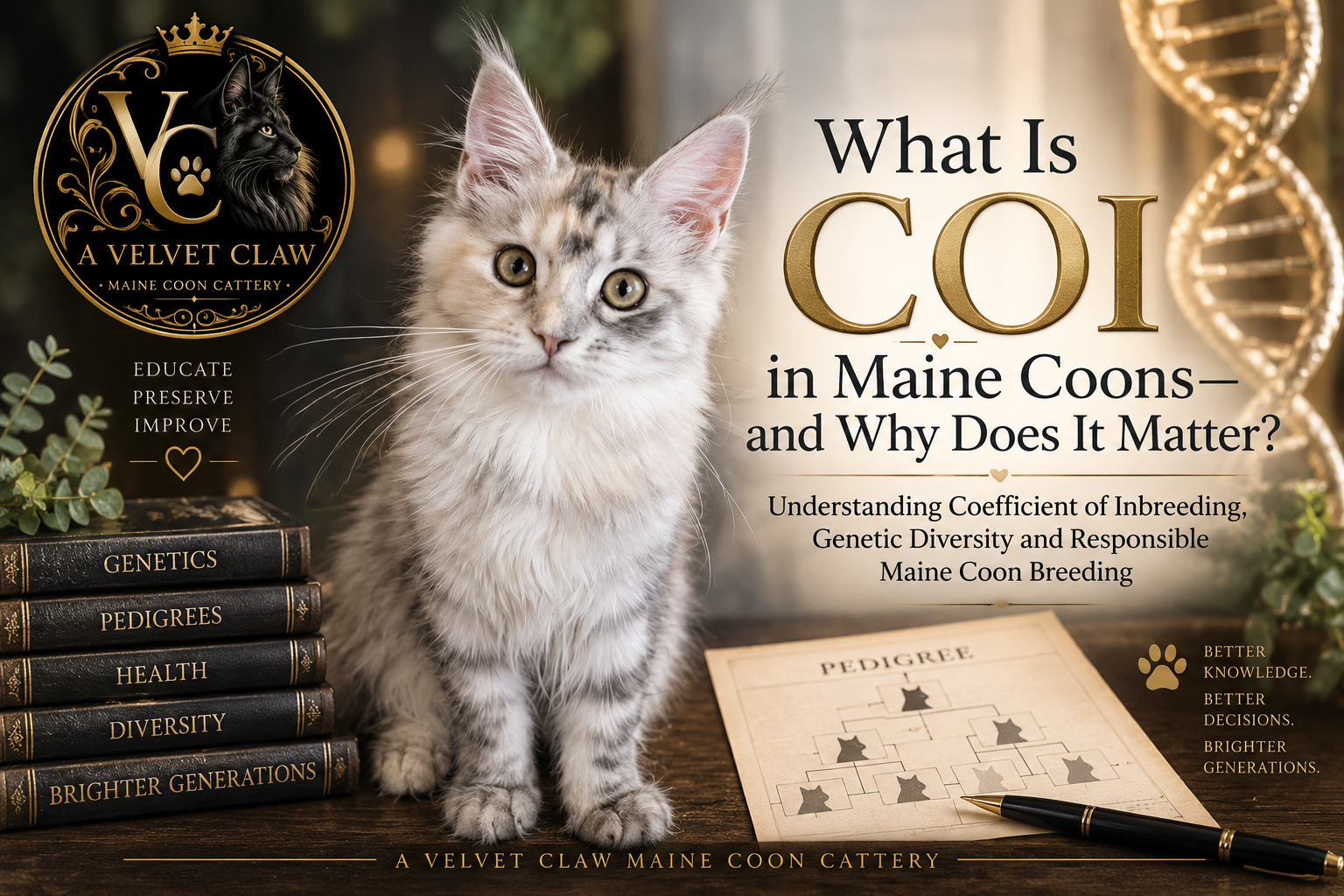 🧬 What Is COI in Maine Coons—and Why Does It Matter?