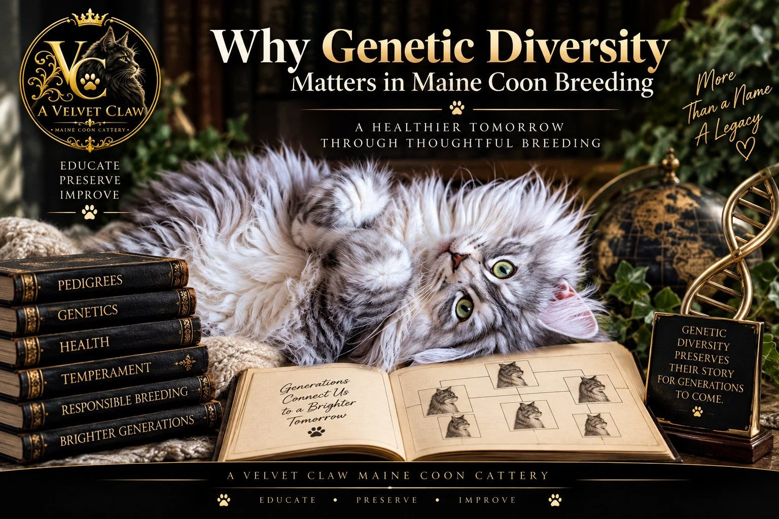 🧬 Why Genetic Diversity Matters in Maine Coon Breeding