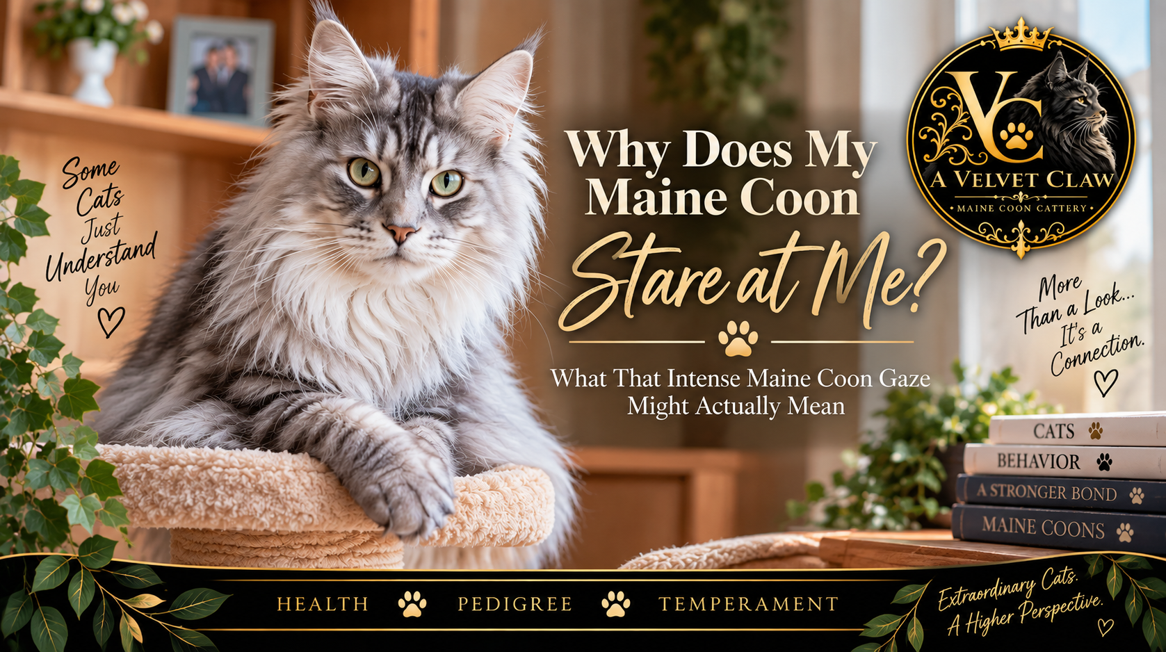👀 Why Does My Maine Coon Stare at Me?